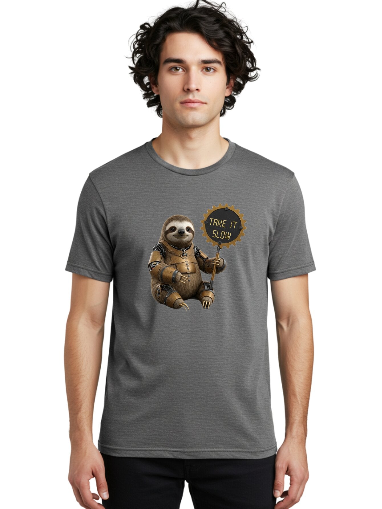 Take-It-Slow-1 Men'S Graphic Tee, 100% Cotton, Comfortable Casual Summer Wear, Machine Washable, Vintage Camera, Old Camera, Antique Camera, Black Camera, Classic Photography, Photography Equipment, Nostalgic Device, Film Camera, Camera Art Baq102 23