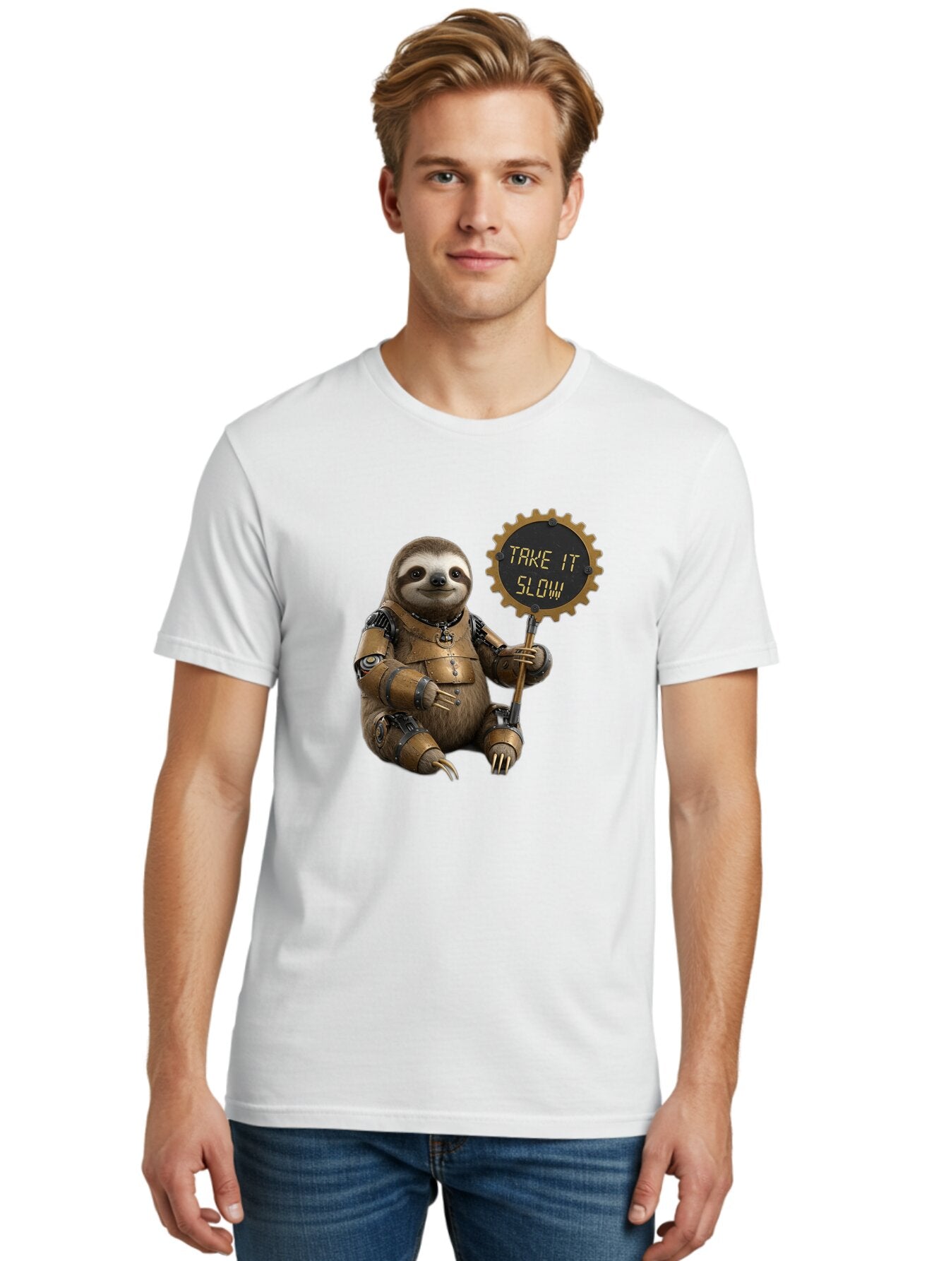 Take-It-Slow-1 Men'S Graphic Tee, 100% Cotton, Comfortable Casual Summer Wear, Machine Washable, Vintage Camera, Old Camera, Antique Camera, Black Camera, Classic Photography, Photography Equipment, Nostalgic Device, Film Camera, Camera Art Baq102 29