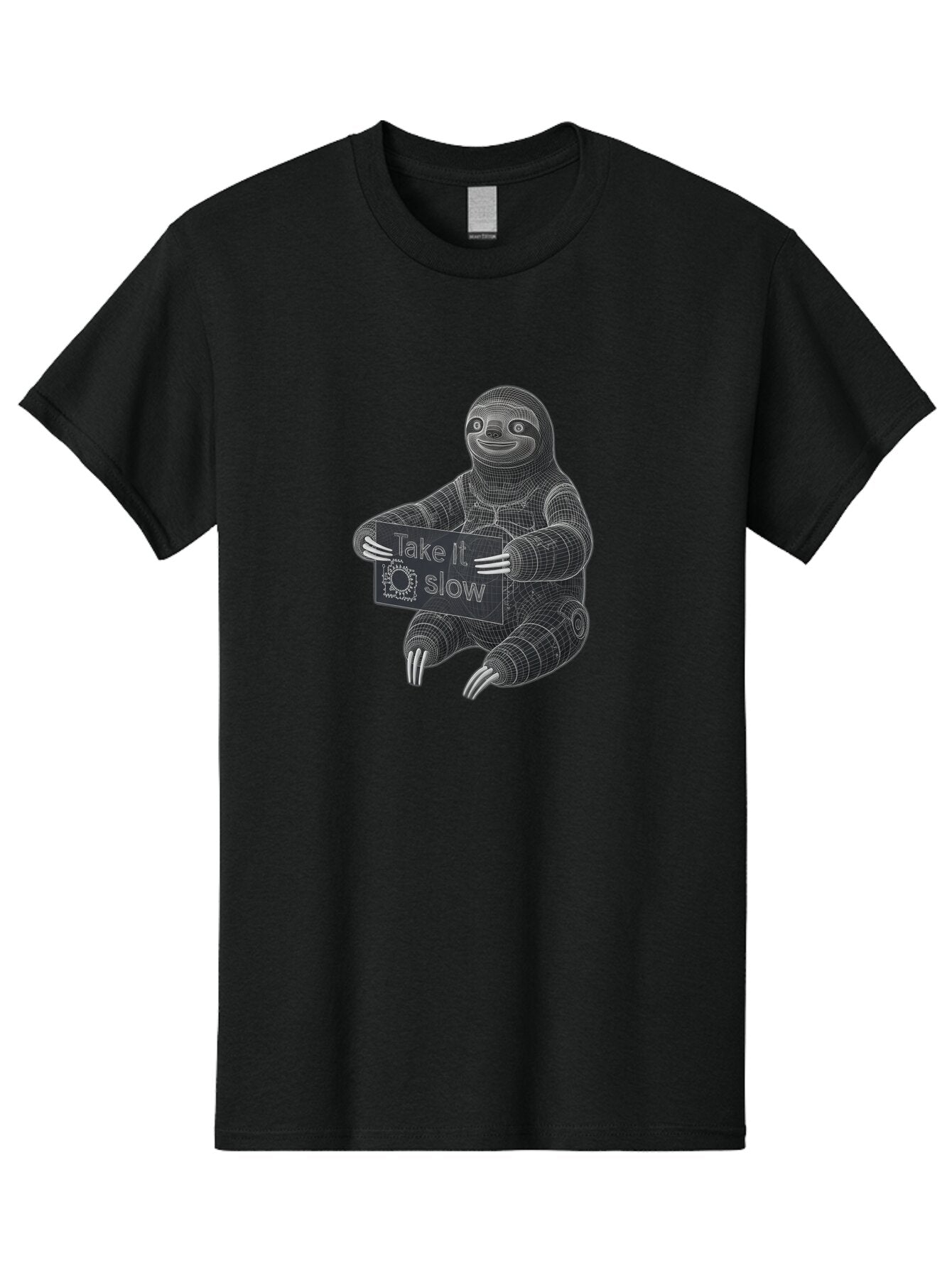 Take-It-Slow-Sloth Men'S Graphic Tee, 100% Cotton, Comfortable Casual Summer Wear, Machine Washable, Vintage Camera, Old Camera, Antique Camera, Black Camera, Classic Photography, Photography Equipment, Nostalgic Device, Film Camera, Baq103 9