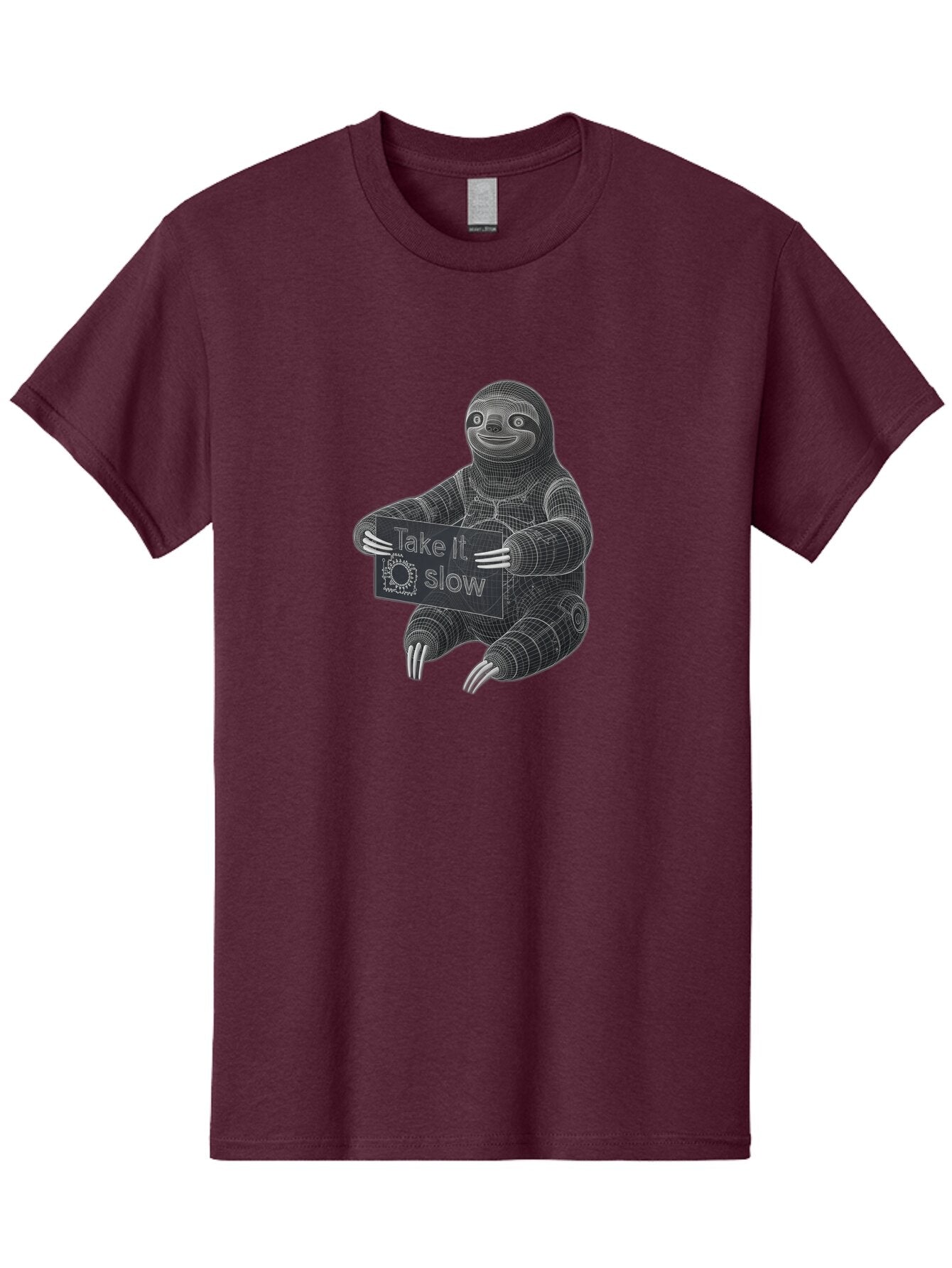 Take-It-Slow-Sloth Men'S Graphic Tee, 100% Cotton, Comfortable Casual Summer Wear, Machine Washable, Vintage Camera, Old Camera, Antique Camera, Black Camera, Classic Photography, Photography Equipment, Nostalgic Device, Film Camera, Baq103 7