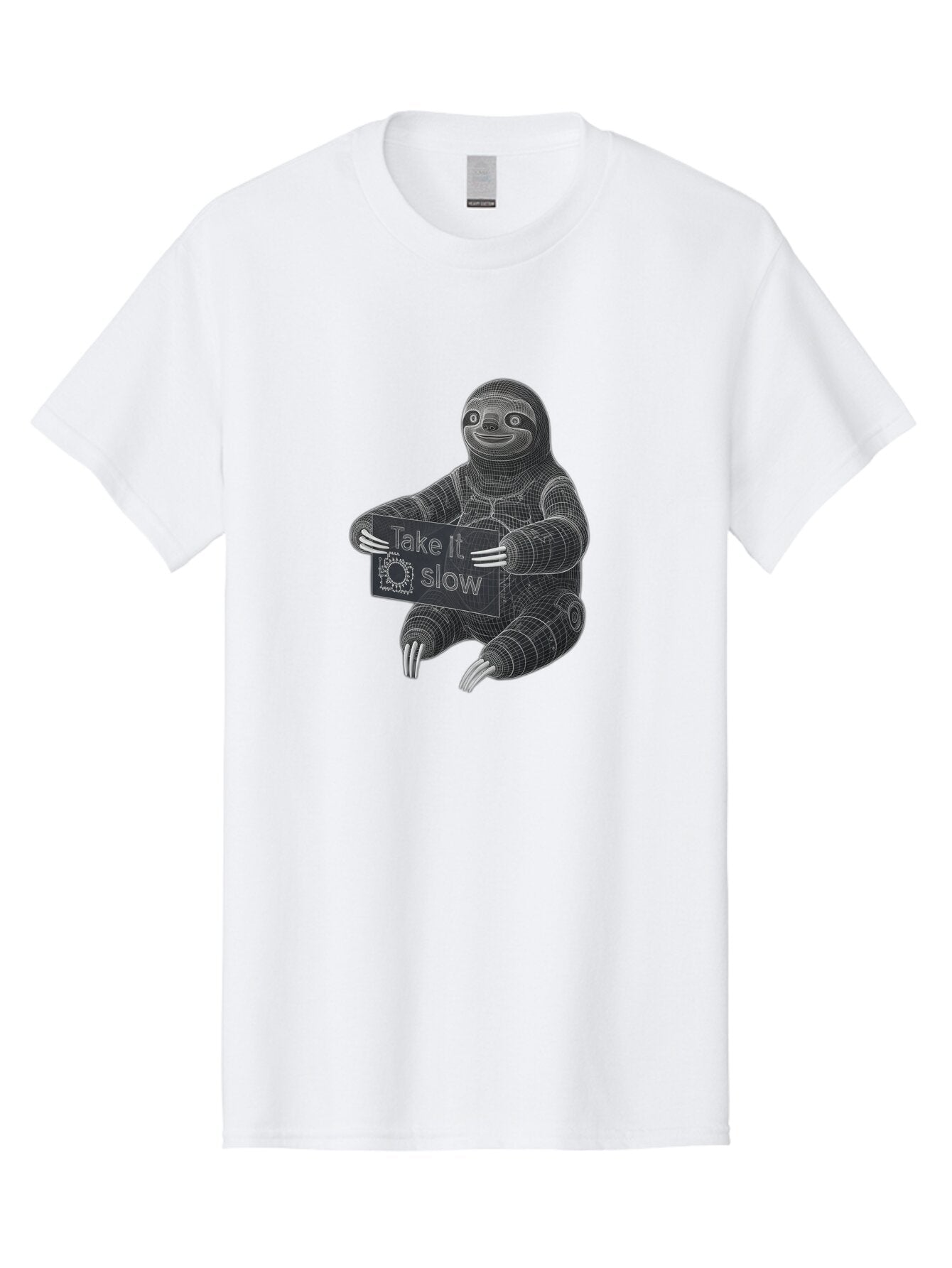 Take-It-Slow-Sloth Men'S Graphic Tee, 100% Cotton, Comfortable Casual Summer Wear, Machine Washable, Vintage Camera, Old Camera, Antique Camera, Black Camera, Classic Photography, Photography Equipment, Nostalgic Device, Film Camera, Baq103 2
