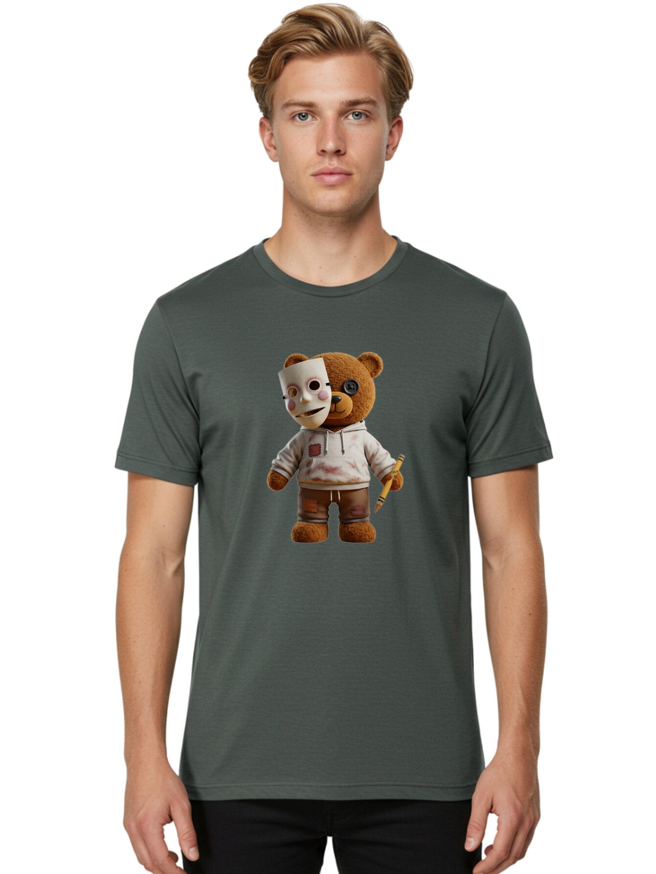 Teddy-1 Men'S Graphic Tee, 100% Cotton, Comfortable Casual Summer Wear, Machine Washable, Vintage Camera, Old Camera, Antique Camera, Black Camera, Classic Photography, Photography Equipment, Nostalgic Device, Film Camera, Camera Art Baq109 16