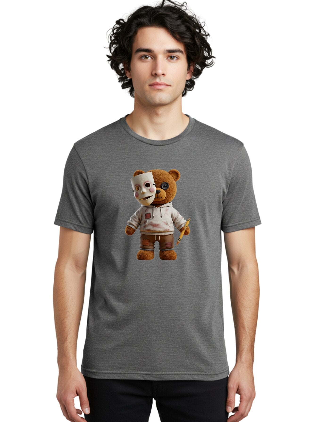 Teddy-1 Men'S Graphic Tee, 100% Cotton, Comfortable Casual Summer Wear, Machine Washable, Vintage Camera, Old Camera, Antique Camera, Black Camera, Classic Photography, Photography Equipment, Nostalgic Device, Film Camera, Camera Art Baq109 25