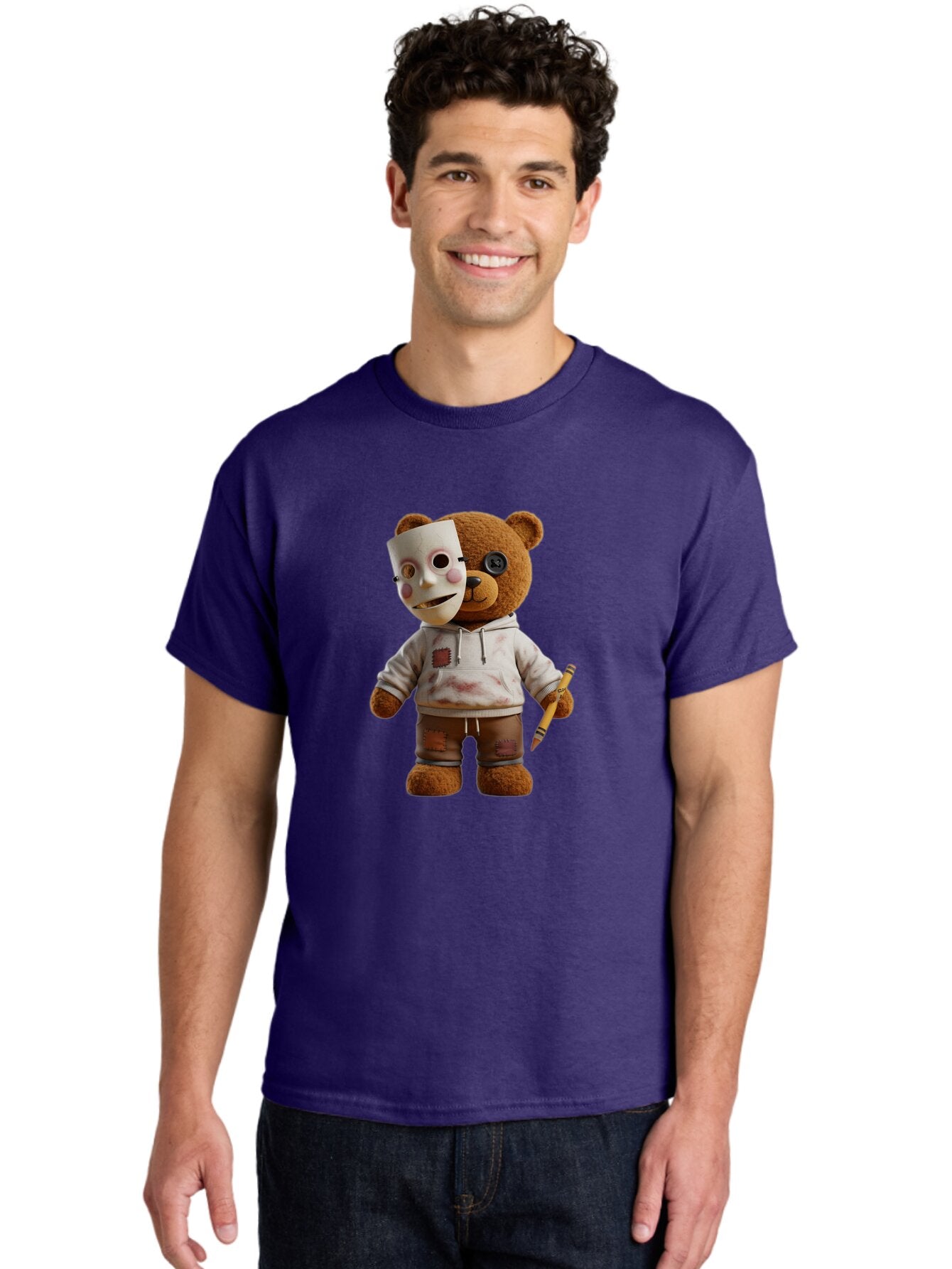 Teddy-1 Men'S Graphic Tee, 100% Cotton, Comfortable Casual Summer Wear, Machine Washable, Vintage Camera, Old Camera, Antique Camera, Black Camera, Classic Photography, Photography Equipment, Nostalgic Device, Film Camera, Camera Art Baq109 23