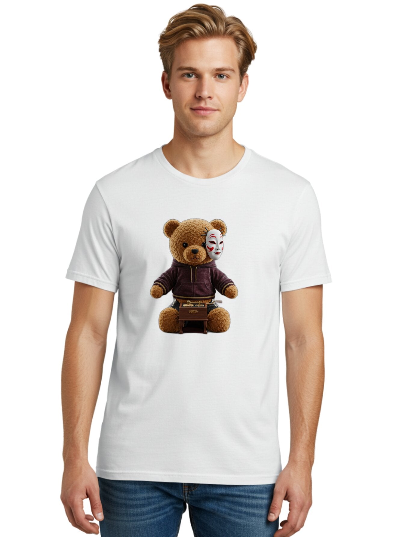 Teddy-2 Men'S Graphic Tee, 100% Cotton, Comfortable Casual Summer Wear, Machine Washable, Vintage Camera, Old Camera, Antique Camera, Black Camera, Classic Photography, Photography Equipment, Nostalgic Device, Film Camera, Camera Art Baq110 16