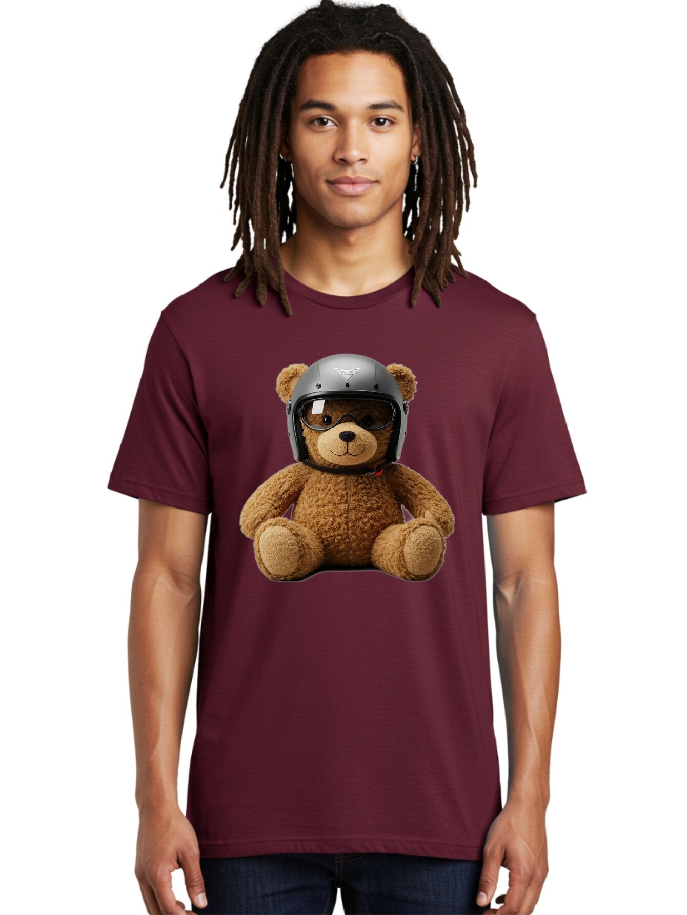 Teddy-Bear-With-Biker-Helmet Men'S Graphic Tee, 100% Cotton, Comfortable Casual Summer Wear, Machine Washable, Vintage Camera, Old Camera, Antique Camera, Black Camera, Classic Photography, Photography Equipment, Nostalgic Device, Film Camera, Baq112 26