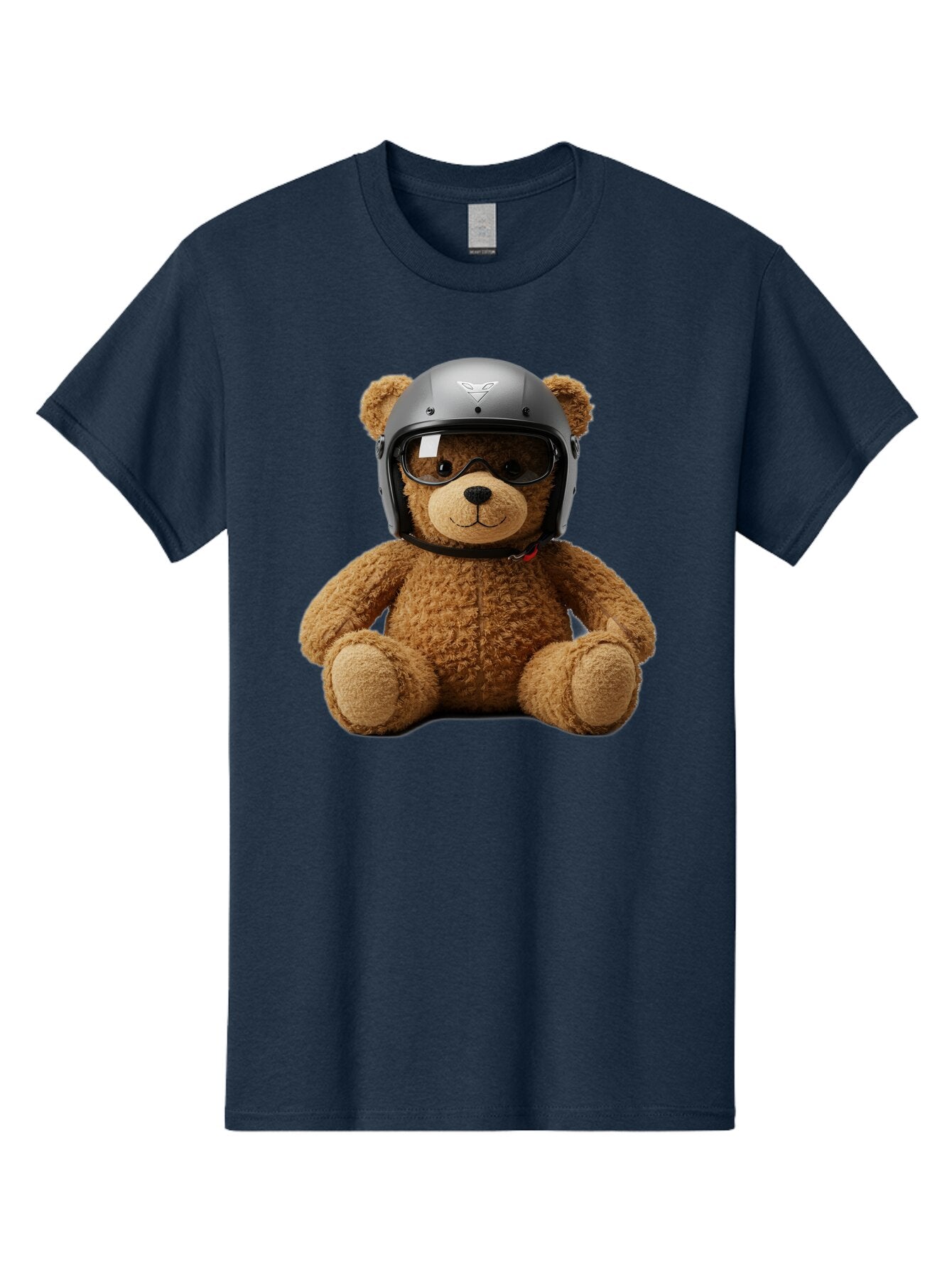Teddy-Bear-With-Biker-Helmet Men'S Graphic Tee, 100% Cotton, Comfortable Casual Summer Wear, Machine Washable, Vintage Camera, Old Camera, Antique Camera, Black Camera, Classic Photography, Photography Equipment, Nostalgic Device, Film Camera, Baq112 1