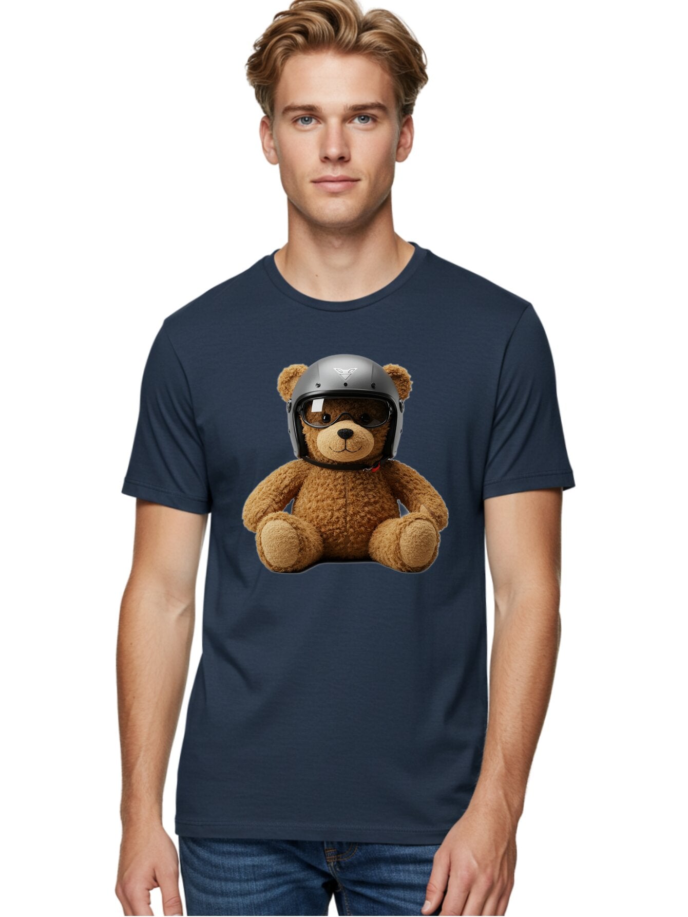 Teddy-Bear-With-Biker-Helmet Men'S Graphic Tee, 100% Cotton, Comfortable Casual Summer Wear, Machine Washable, Vintage Camera, Old Camera, Antique Camera, Black Camera, Classic Photography, Photography Equipment, Nostalgic Device, Film Camera, Baq112 19