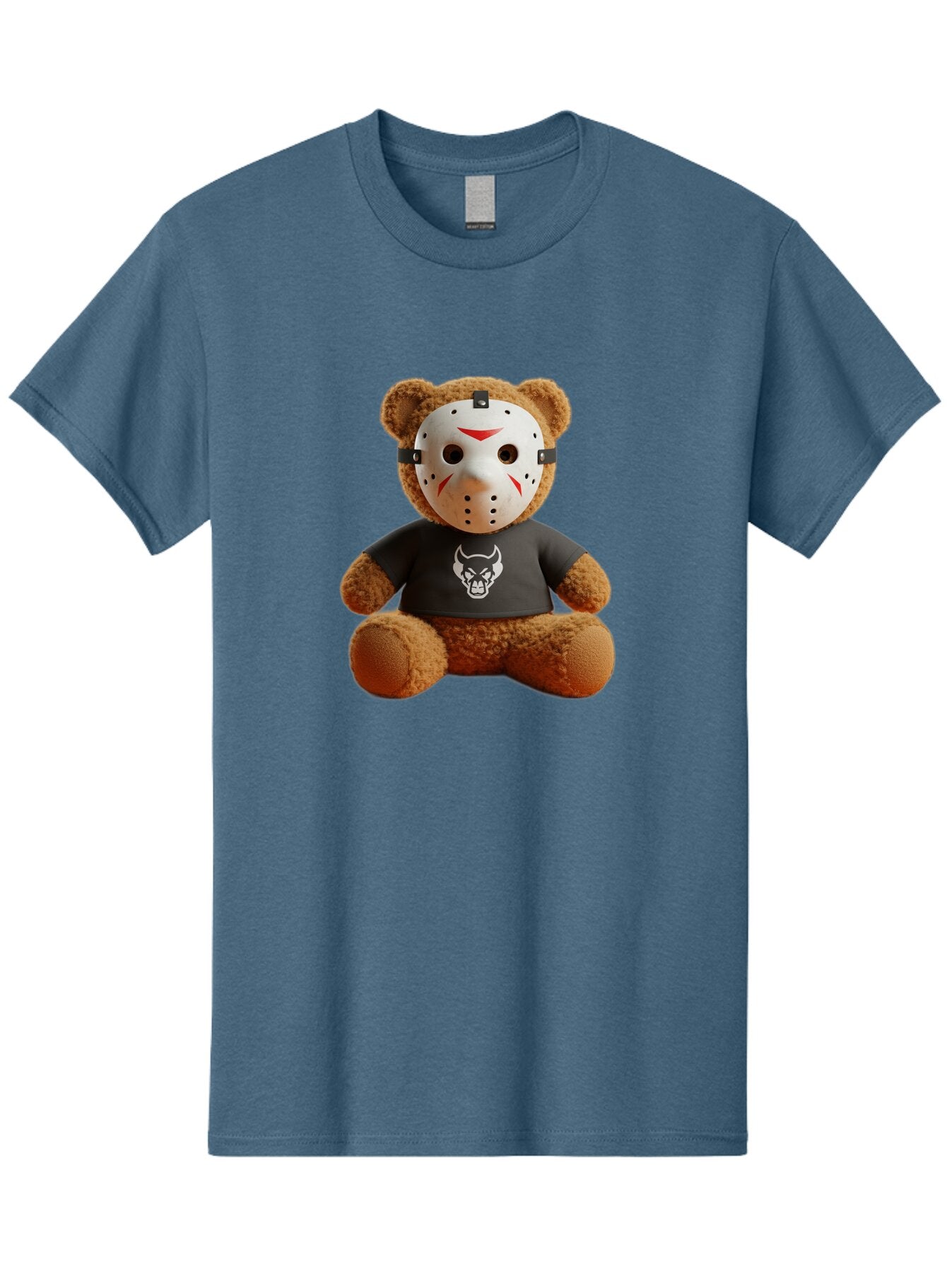 Teddy-Bear-With-Jason-Mask Men'S Graphic Tee, 100% Cotton, Comfortable Casual Summer Wear, Machine Washable, Vintage Camera, Old Camera, Antique Camera, Black Camera, Classic Photography, Photography Equipment, Nostalgic Device, Film Camera, Baq113 3
