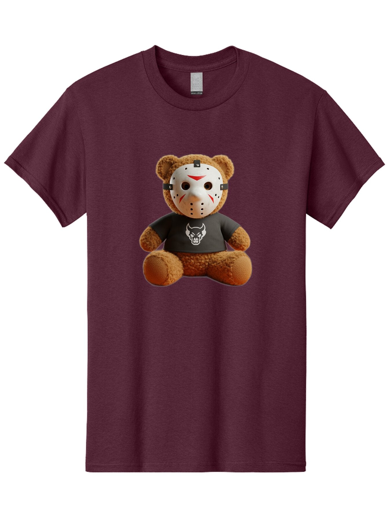 Teddy-Bear-With-Jason-Mask Men'S Graphic Tee, 100% Cotton, Comfortable Casual Summer Wear, Machine Washable, Vintage Camera, Old Camera, Antique Camera, Black Camera, Classic Photography, Photography Equipment, Nostalgic Device, Film Camera, Baq113 2