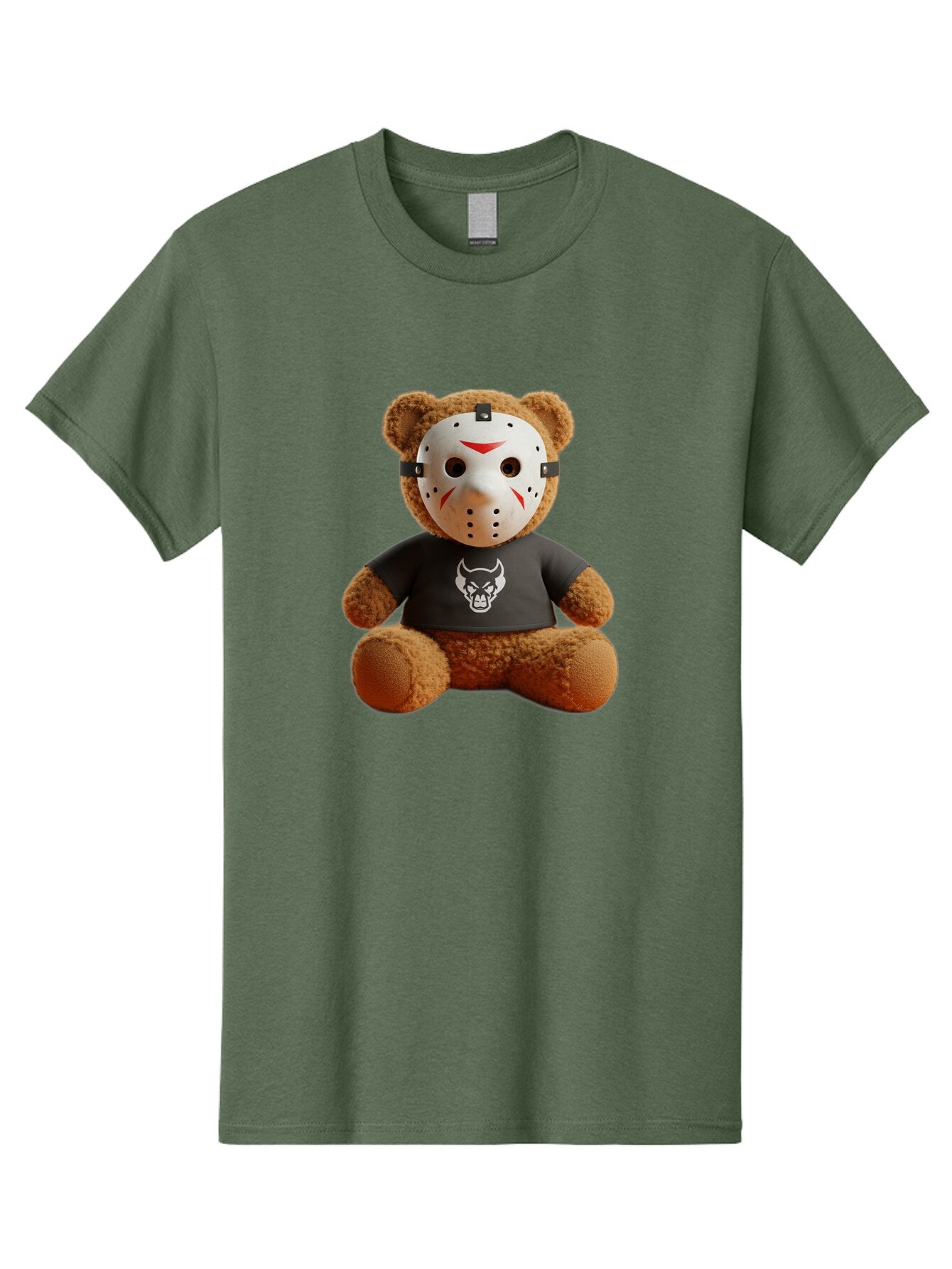 Teddy-Bear-With-Jason-Mask Men'S Graphic Tee, 100% Cotton, Comfortable Casual Summer Wear, Machine Washable, Vintage Camera, Old Camera, Antique Camera, Black Camera, Classic Photography, Photography Equipment, Nostalgic Device, Film Camera, Baq113 1