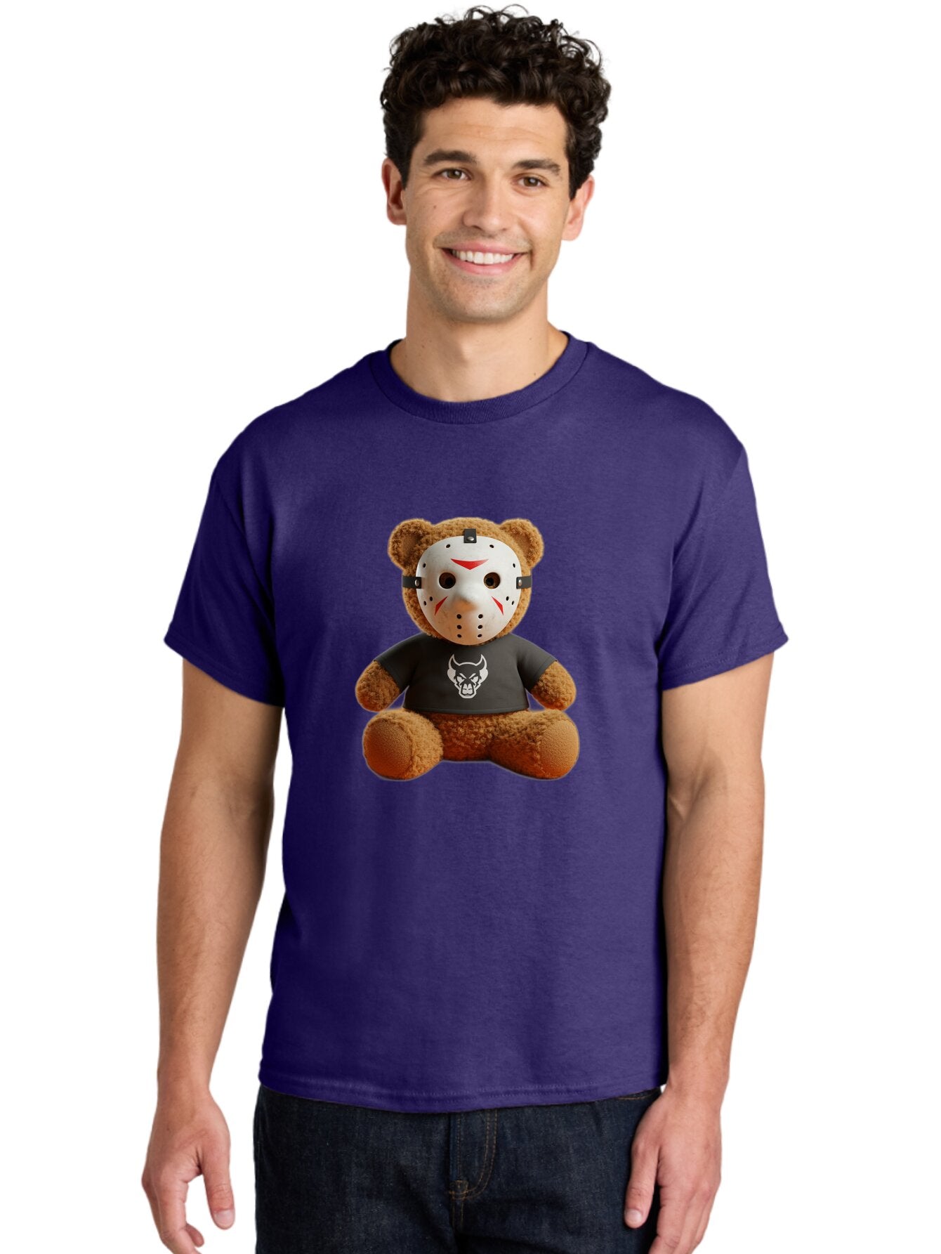 Teddy-Bear-With-Jason-Mask Men'S Graphic Tee, 100% Cotton, Comfortable Casual Summer Wear, Machine Washable, Vintage Camera, Old Camera, Antique Camera, Black Camera, Classic Photography, Photography Equipment, Nostalgic Device, Film Camera, Baq113 28