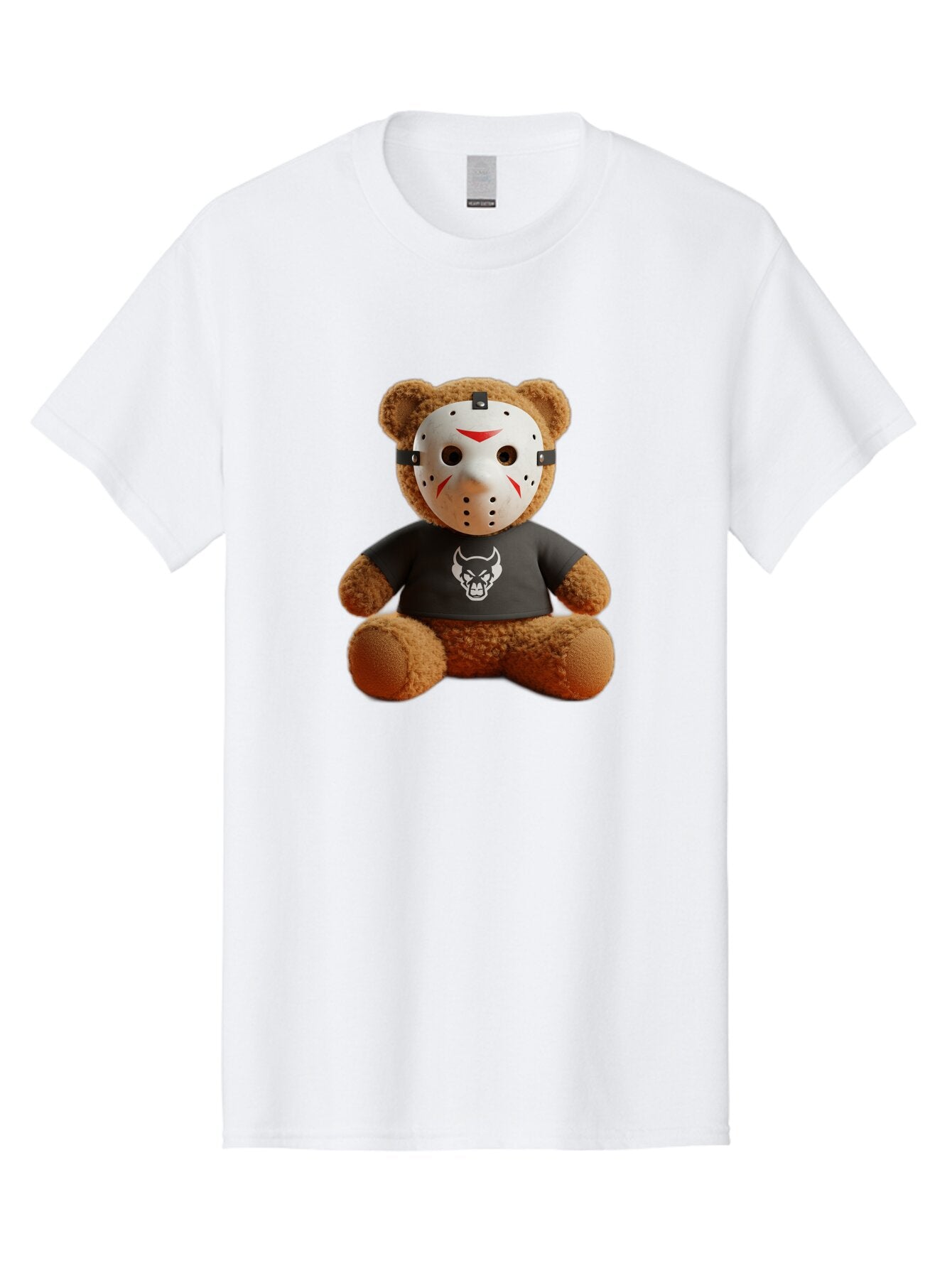 Teddy-Bear-With-Jason-Mask Men'S Graphic Tee, 100% Cotton, Comfortable Casual Summer Wear, Machine Washable, Vintage Camera, Old Camera, Antique Camera, Black Camera, Classic Photography, Photography Equipment, Nostalgic Device, Film Camera, Baq113 8