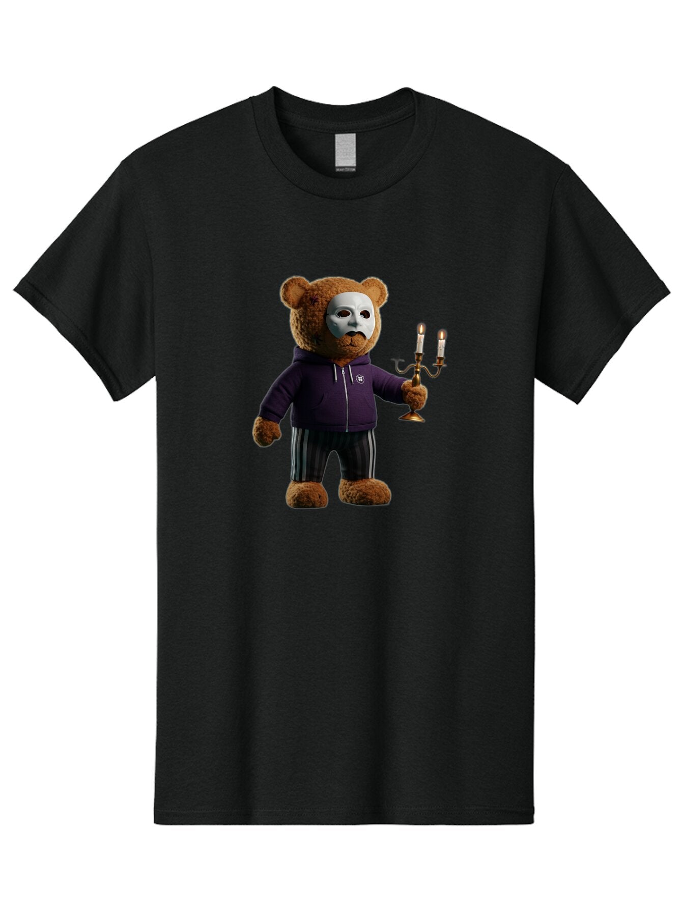 Teddy-Bear-With-Mask Men'S Graphic Tee, 100% Cotton, Comfortable Casual Summer Wear, Machine Washable, Vintage Camera, Old Camera, Antique Camera, Black Camera, Classic Photography, Photography Equipment, Nostalgic Device, Film Camera, Baq114 14