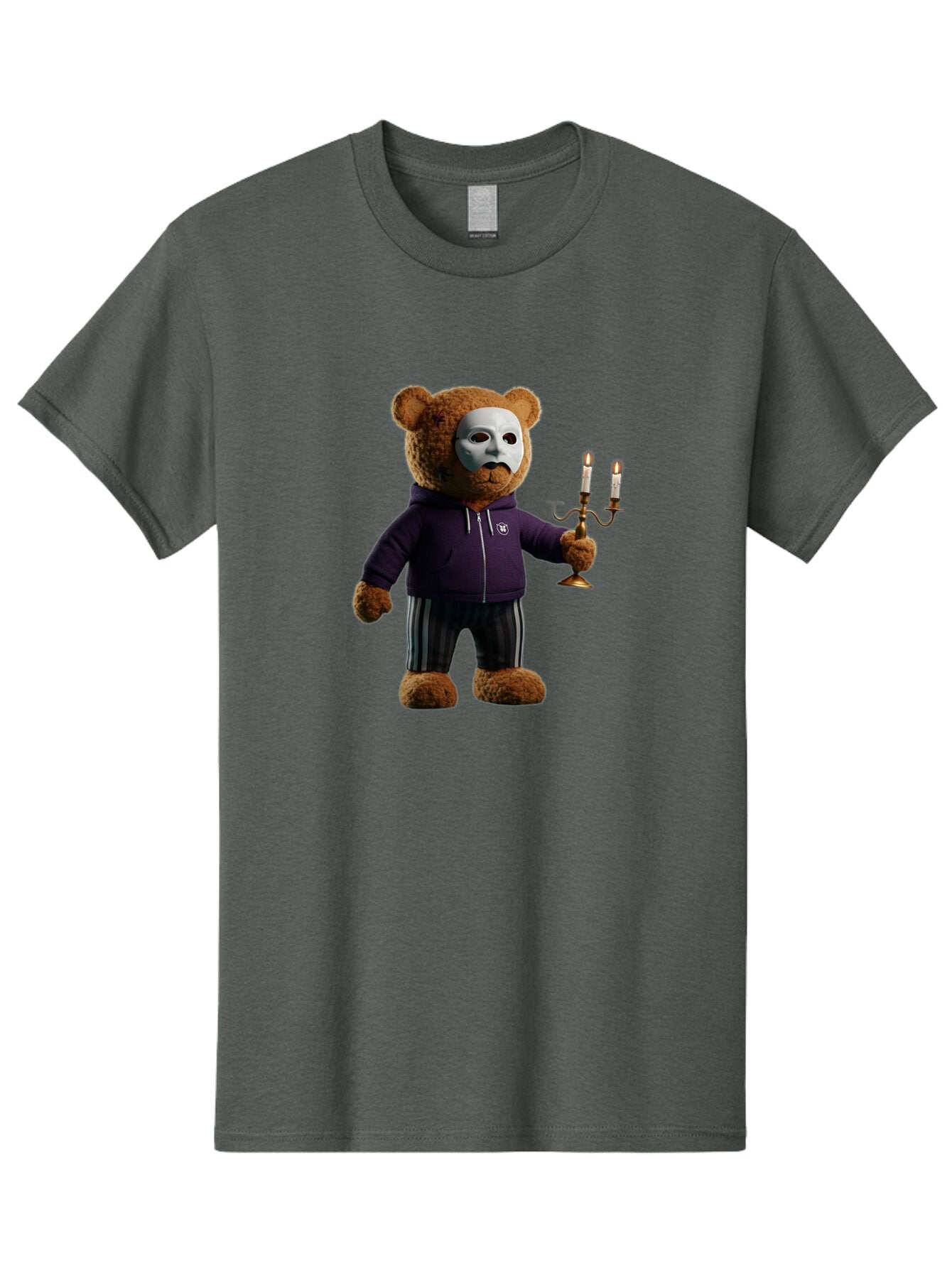 Teddy-Bear-With-Mask Men'S Graphic Tee, 100% Cotton, Comfortable Casual Summer Wear, Machine Washable, Vintage Camera, Old Camera, Antique Camera, Black Camera, Classic Photography, Photography Equipment, Nostalgic Device, Film Camera, Baq114 7