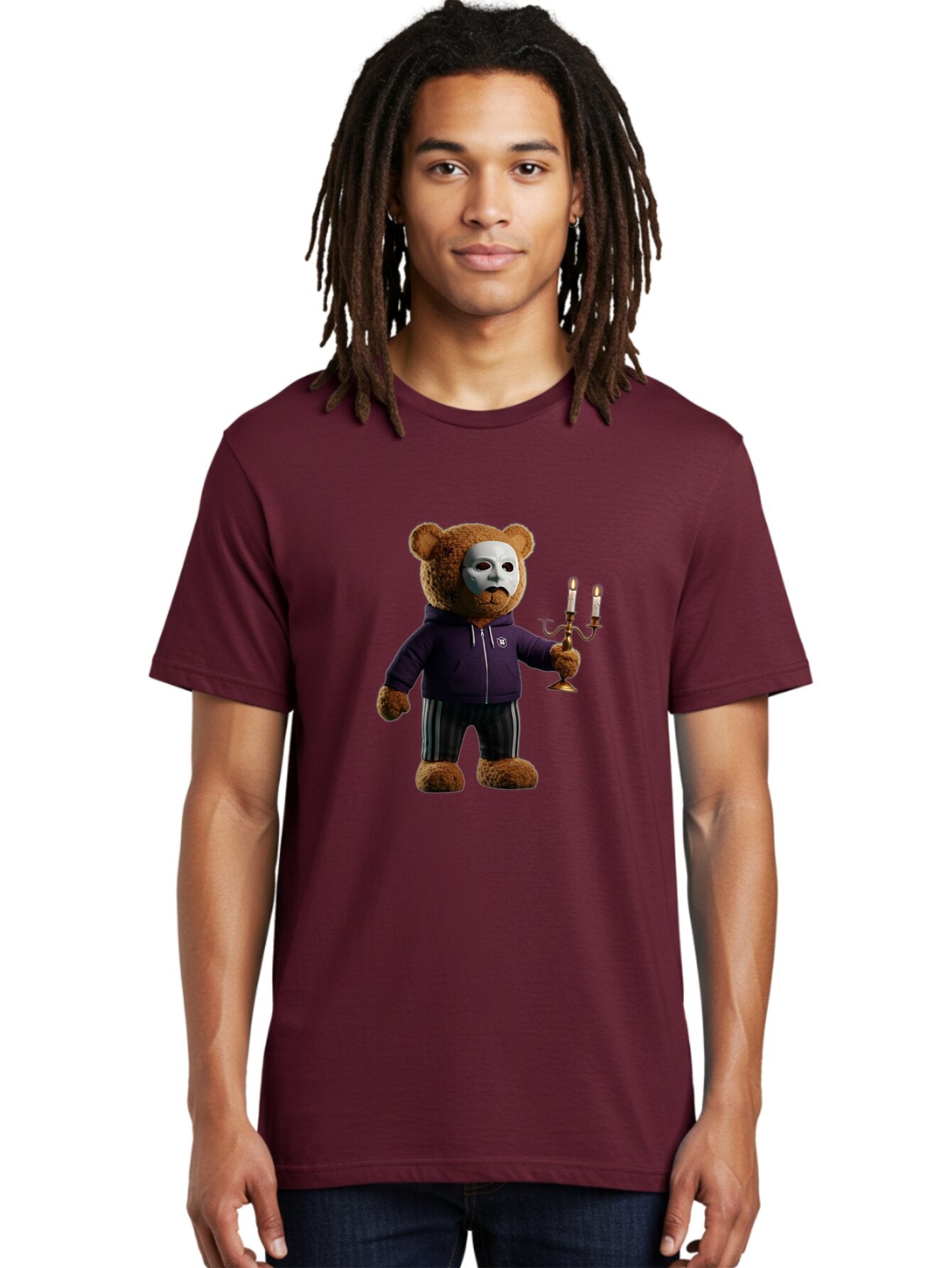 Teddy-Bear-With-Mask Men'S Graphic Tee, 100% Cotton, Comfortable Casual Summer Wear, Machine Washable, Vintage Camera, Old Camera, Antique Camera, Black Camera, Classic Photography, Photography Equipment, Nostalgic Device, Film Camera, Baq114 21
