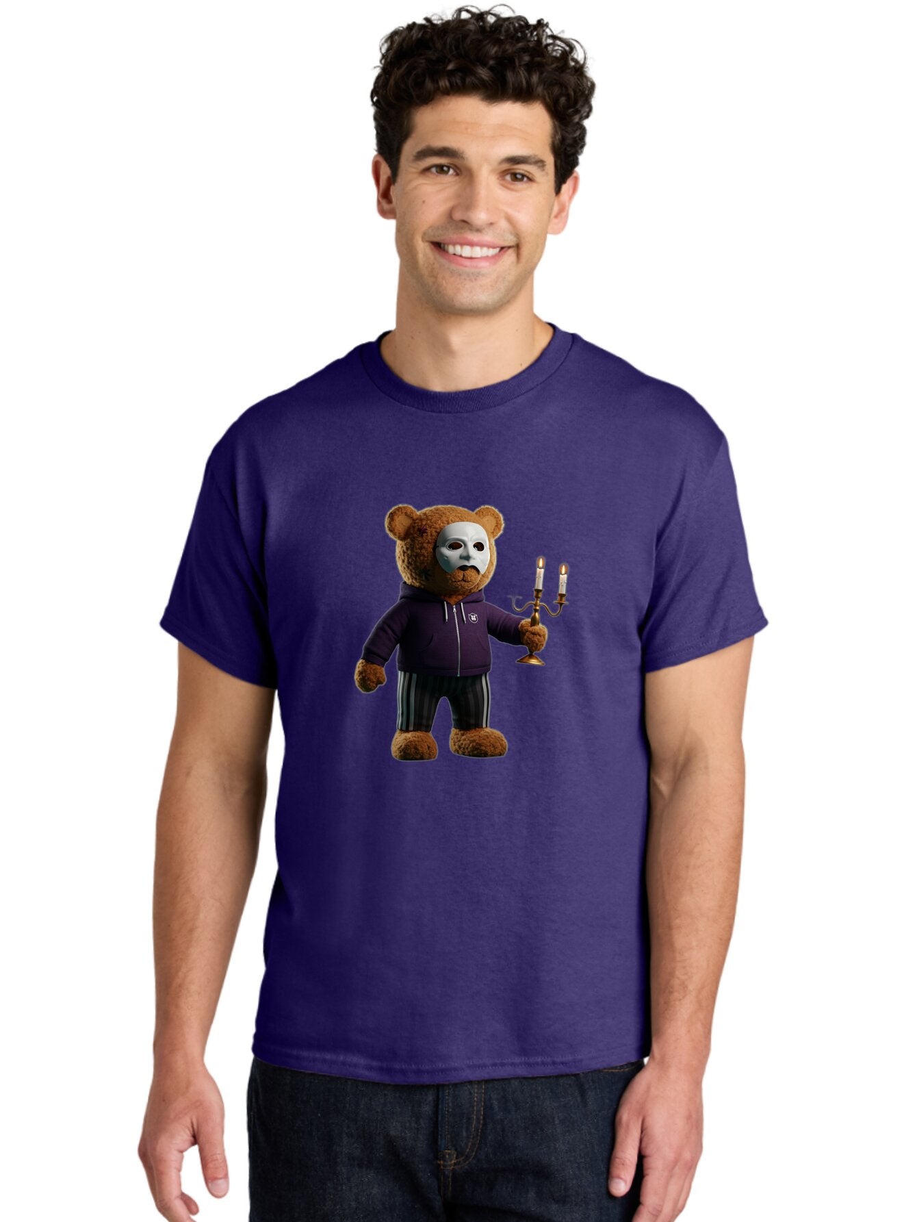 Teddy-Bear-With-Mask Men'S Graphic Tee, 100% Cotton, Comfortable Casual Summer Wear, Machine Washable, Vintage Camera, Old Camera, Antique Camera, Black Camera, Classic Photography, Photography Equipment, Nostalgic Device, Film Camera, Baq114 20