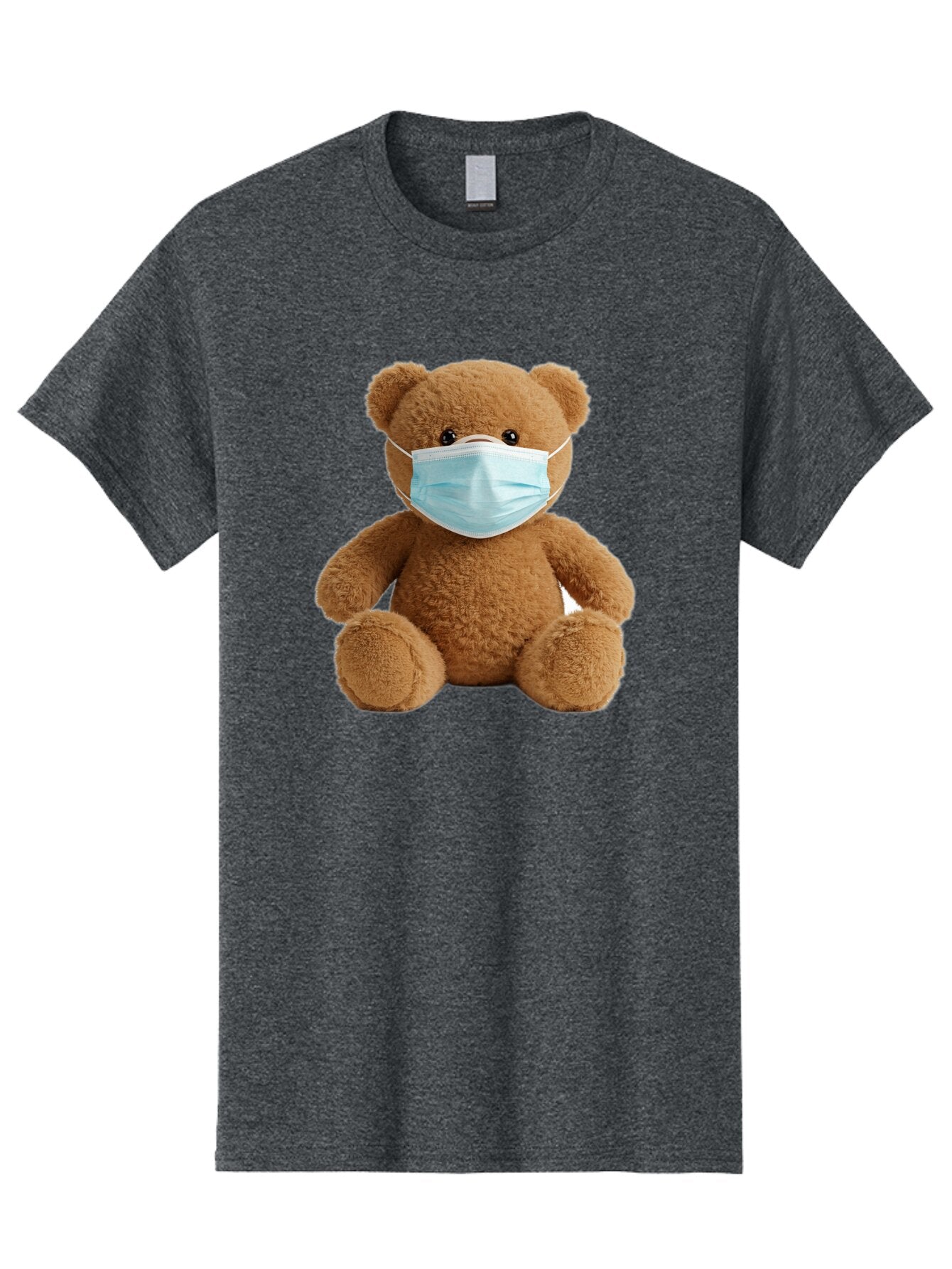 Teddy-Bear-With-Surgical-Mask Men'S Graphic Tee, 100% Cotton, Comfortable Casual Summer Wear, Machine Washable, Vintage Camera, Old Camera, Antique Camera, Black Camera, Classic Photography, Photography Equipment, Nostalgic Device, Baq115 11