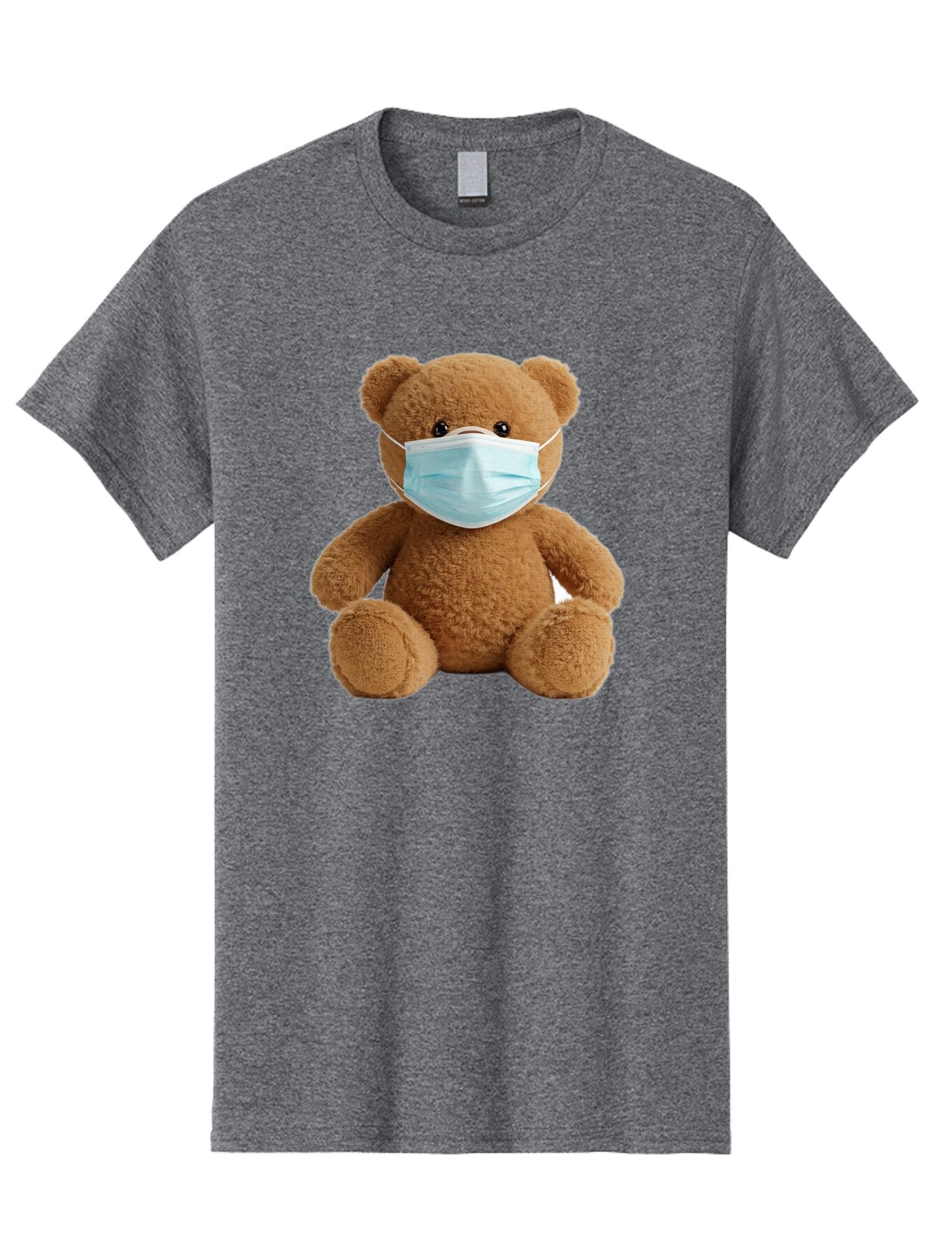 Teddy-Bear-With-Surgical-Mask Men'S Graphic Tee, 100% Cotton, Comfortable Casual Summer Wear, Machine Washable, Vintage Camera, Old Camera, Antique Camera, Black Camera, Classic Photography, Photography Equipment, Nostalgic Device, Baq115 9
