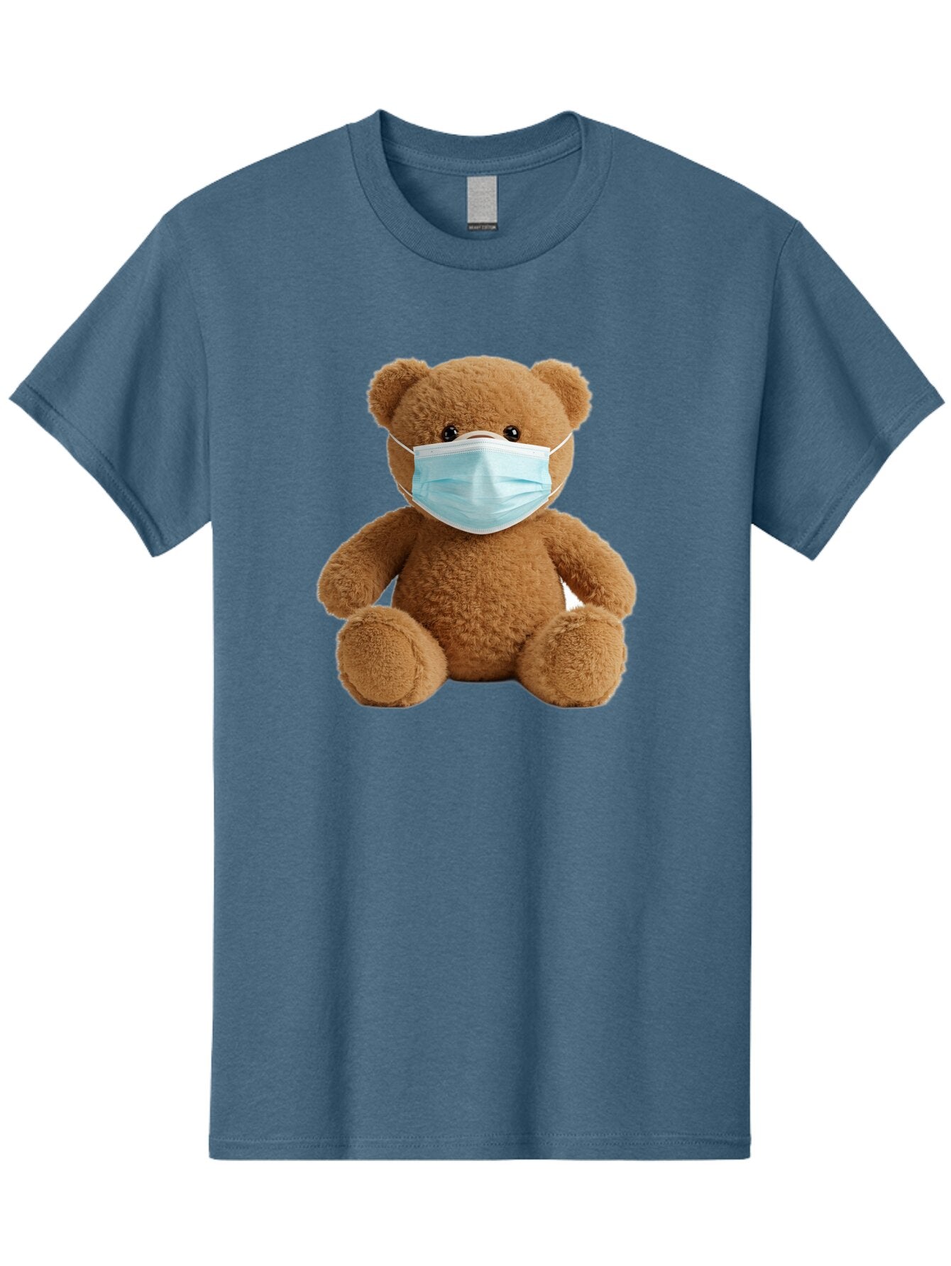 Teddy-Bear-With-Surgical-Mask Men'S Graphic Tee, 100% Cotton, Comfortable Casual Summer Wear, Machine Washable, Vintage Camera, Old Camera, Antique Camera, Black Camera, Classic Photography, Photography Equipment, Nostalgic Device, Baq115 2