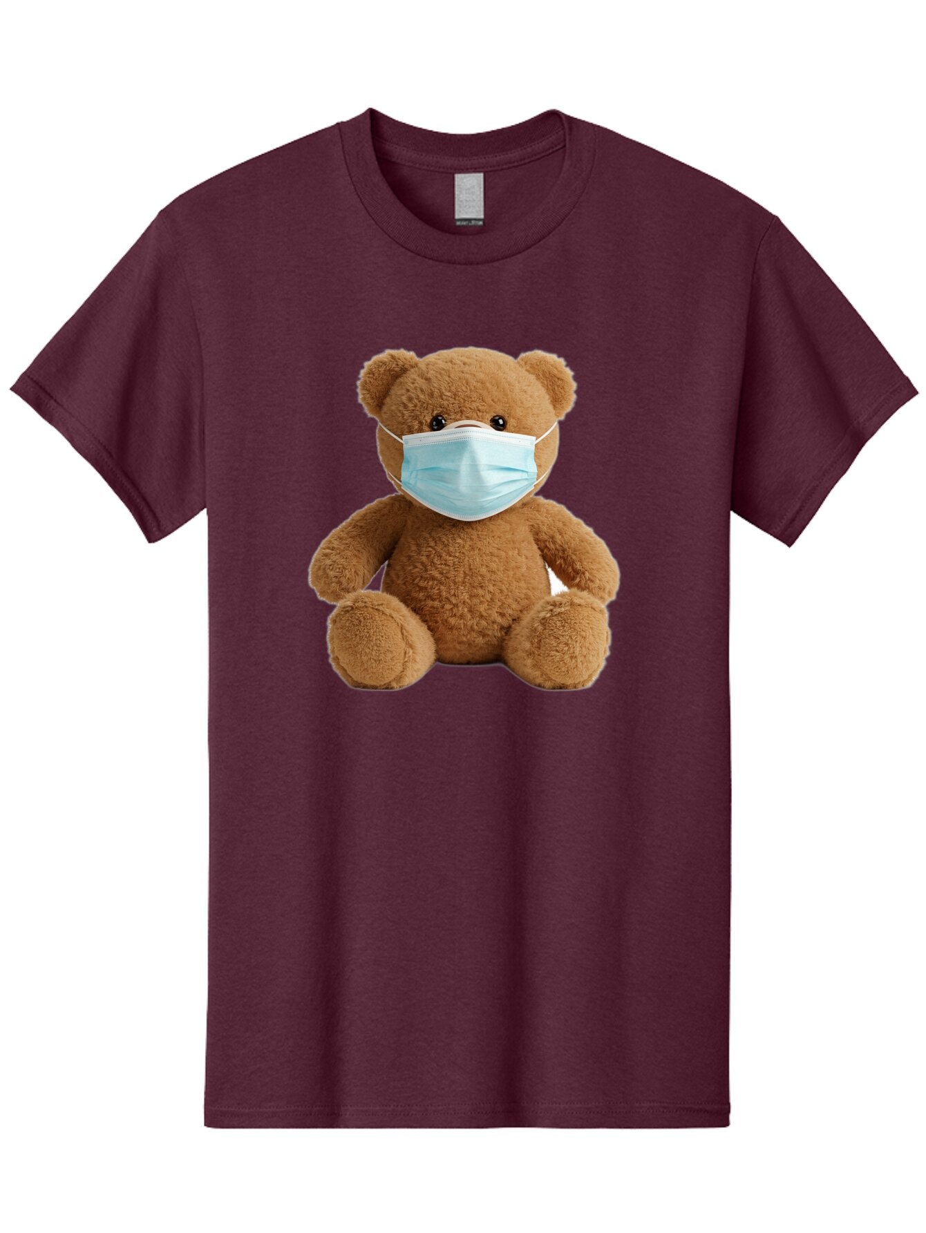 Teddy-Bear-With-Surgical-Mask Men'S Graphic Tee, 100% Cotton, Comfortable Casual Summer Wear, Machine Washable, Vintage Camera, Old Camera, Antique Camera, Black Camera, Classic Photography, Photography Equipment, Nostalgic Device, Baq115 12