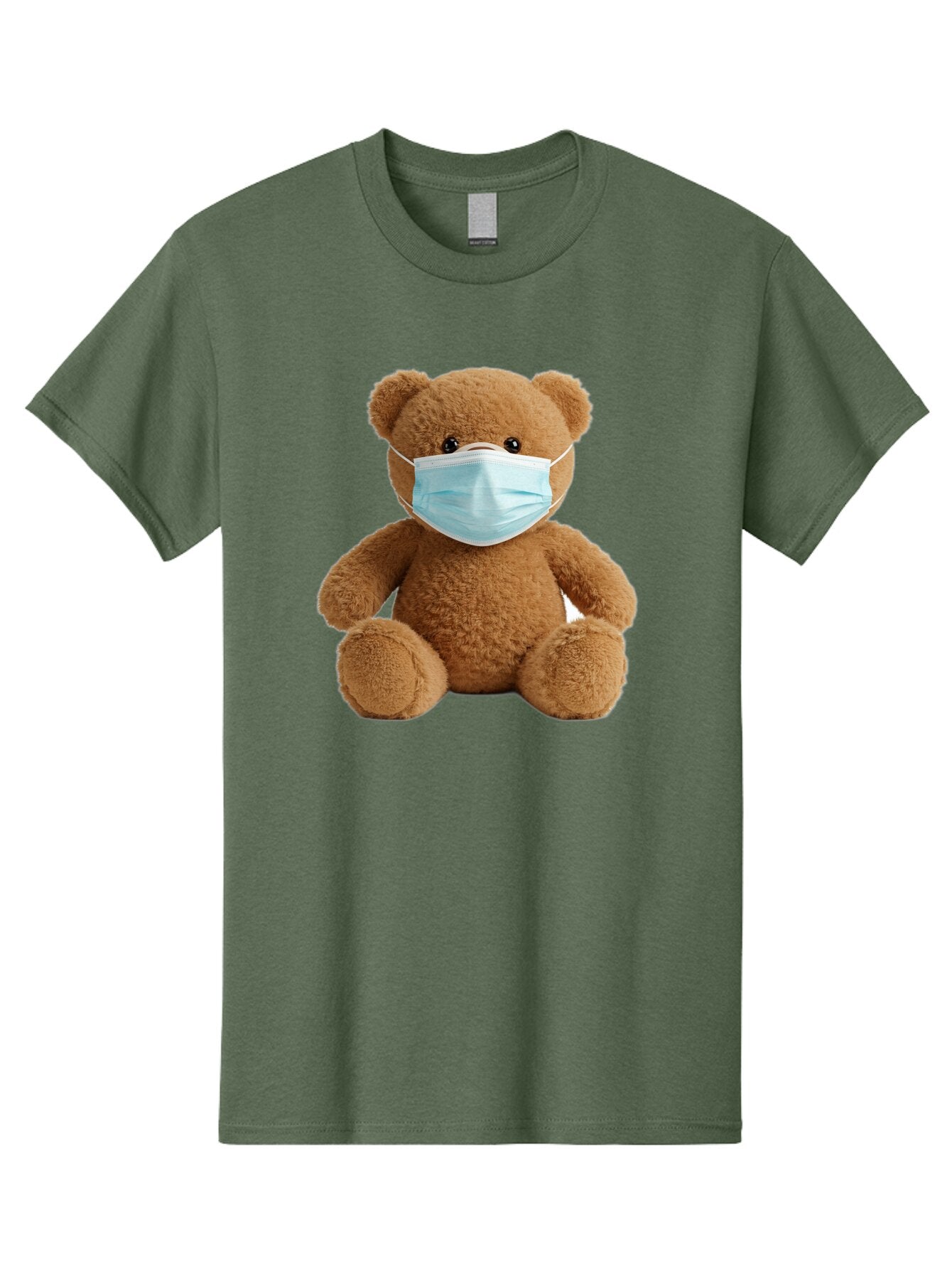 Teddy-Bear-With-Surgical-Mask Men'S Graphic Tee, 100% Cotton, Comfortable Casual Summer Wear, Machine Washable, Vintage Camera, Old Camera, Antique Camera, Black Camera, Classic Photography, Photography Equipment, Nostalgic Device, Baq115 6
