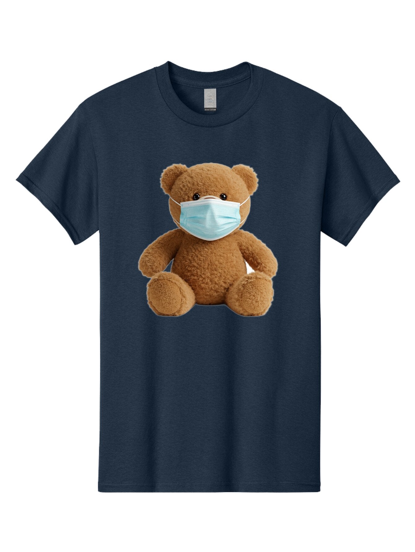 Teddy-Bear-With-Surgical-Mask Men'S Graphic Tee, 100% Cotton, Comfortable Casual Summer Wear, Machine Washable, Vintage Camera, Old Camera, Antique Camera, Black Camera, Classic Photography, Photography Equipment, Nostalgic Device, Baq115 15