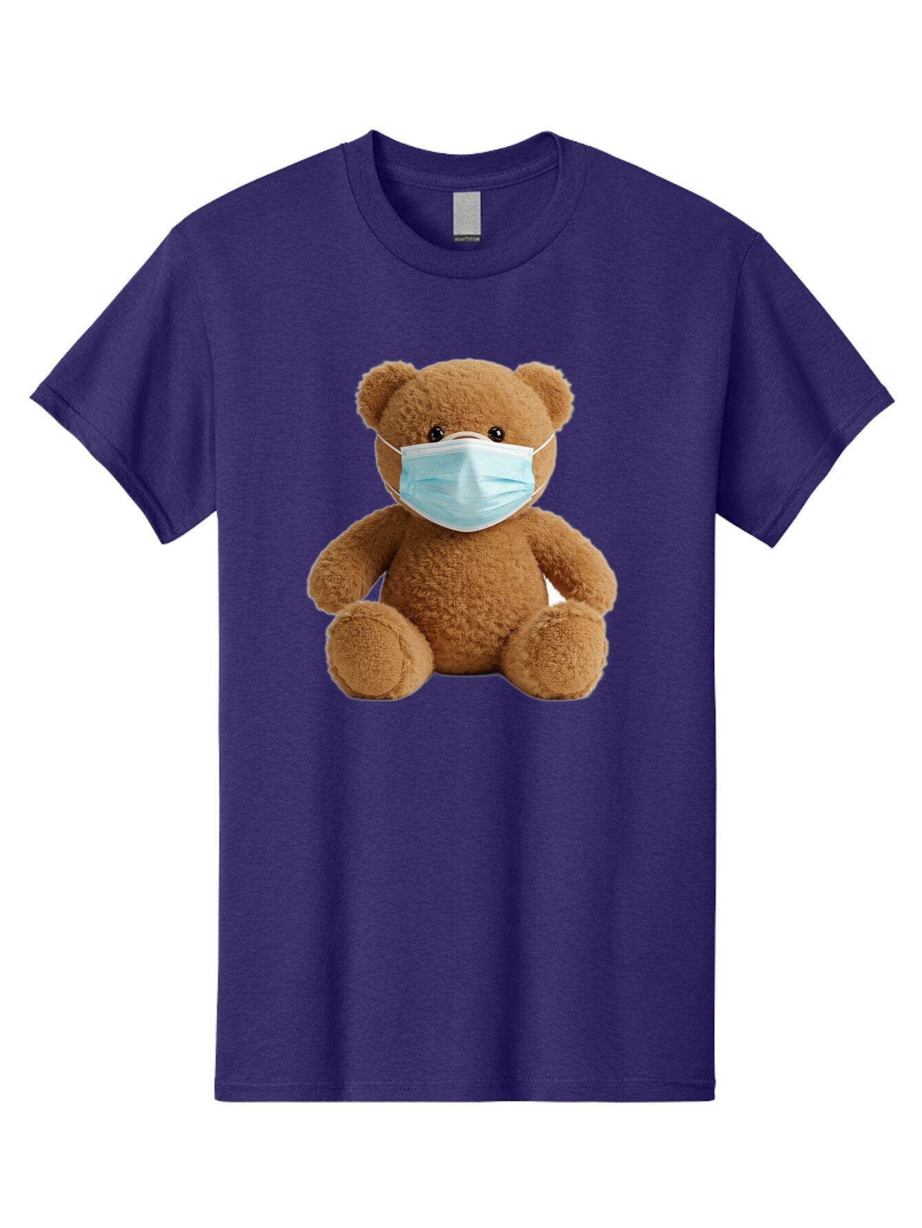 Teddy-Bear-With-Surgical-Mask Men'S Graphic Tee, 100% Cotton, Comfortable Casual Summer Wear, Machine Washable, Vintage Camera, Old Camera, Antique Camera, Black Camera, Classic Photography, Photography Equipment, Nostalgic Device, Baq115 1