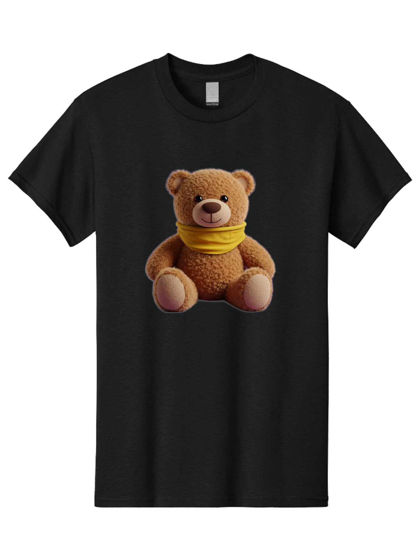 Teddy-Bear-With-Yellow-Bandana Men'S Graphic Tee, 100% Cotton, Comfortable Casual Summer Wear, Machine Washable, Vintage Camera, Old Camera, Antique Camera, Black Camera, Classic Photography, Photography Equipment, Nostalgic Device, Baq116 15