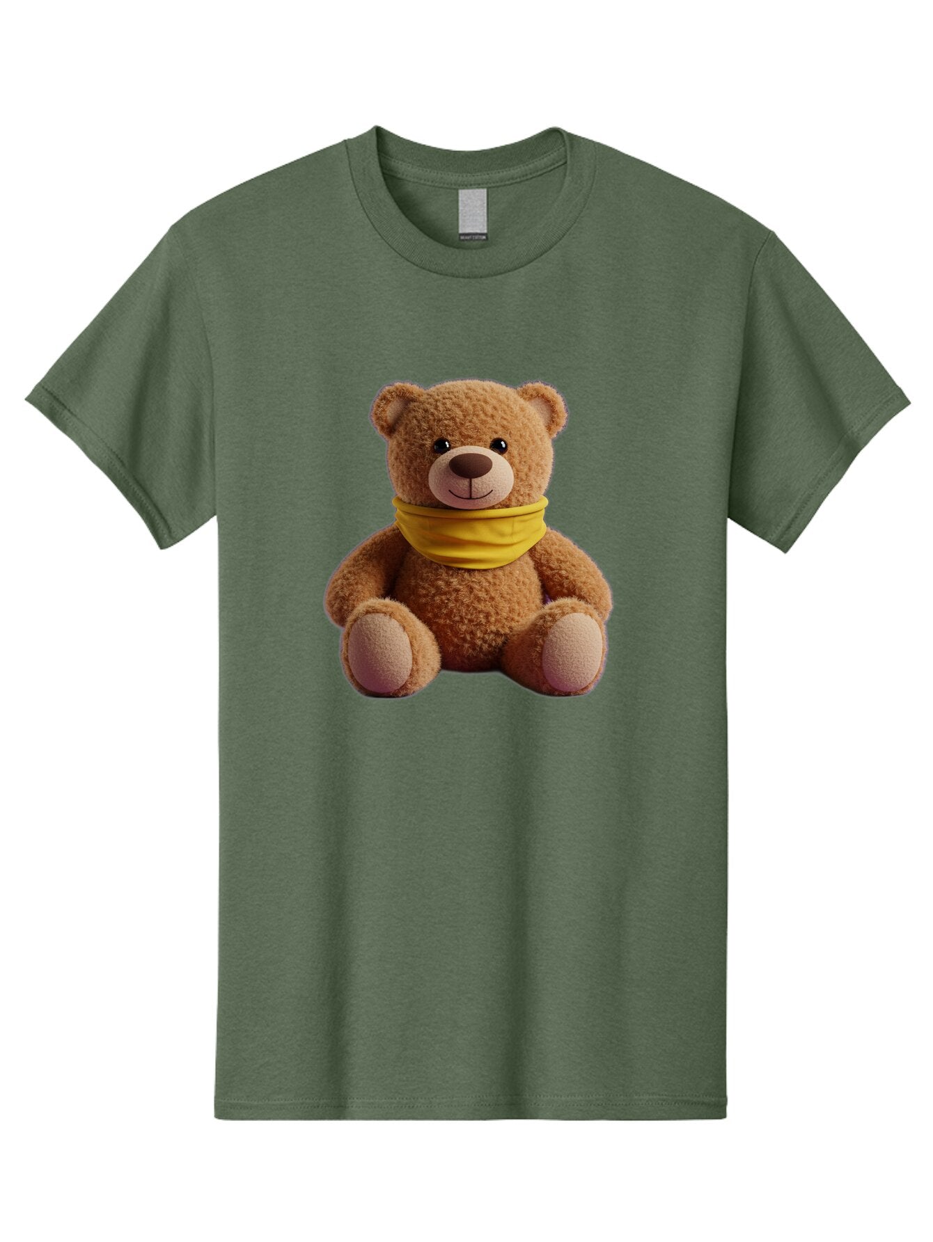 Teddy-Bear-With-Yellow-Bandana Men'S Graphic Tee, 100% Cotton, Comfortable Casual Summer Wear, Machine Washable, Vintage Camera, Old Camera, Antique Camera, Black Camera, Classic Photography, Photography Equipment, Nostalgic Device, Baq116 7