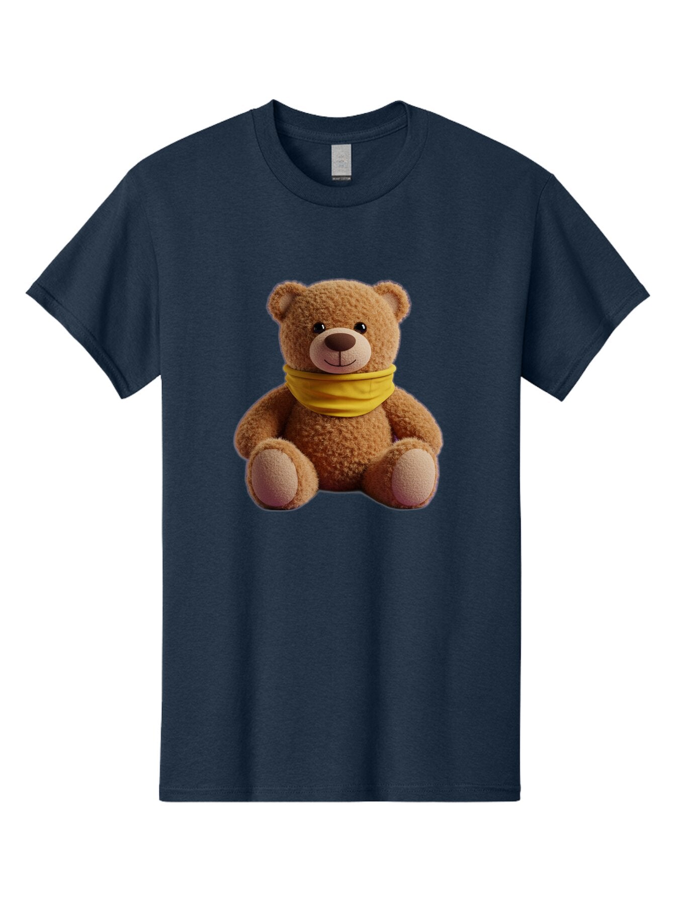Teddy-Bear-With-Yellow-Bandana Men'S Graphic Tee, 100% Cotton, Comfortable Casual Summer Wear, Machine Washable, Vintage Camera, Old Camera, Antique Camera, Black Camera, Classic Photography, Photography Equipment, Nostalgic Device, Baq116 1