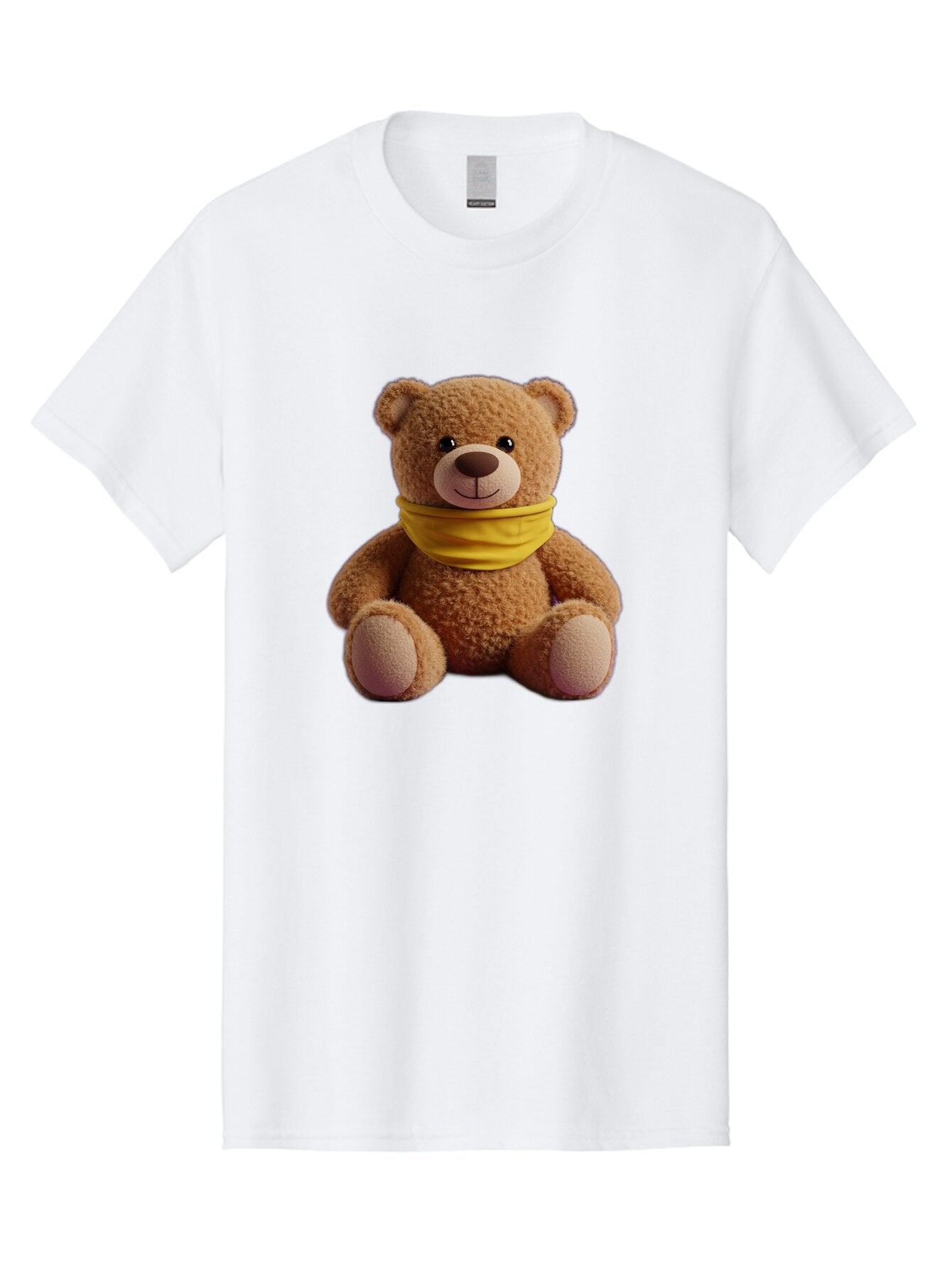 Teddy-Bear-With-Yellow-Bandana Men'S Graphic Tee, 100% Cotton, Comfortable Casual Summer Wear, Machine Washable, Vintage Camera, Old Camera, Antique Camera, Black Camera, Classic Photography, Photography Equipment, Nostalgic Device, Baq116 11