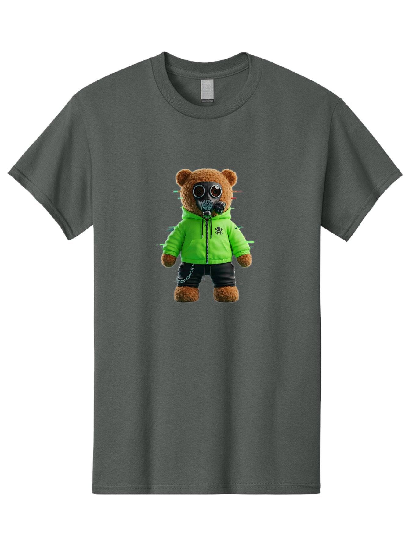 Teddy-Gas-Mask Men'S Graphic Tee, 100% Cotton, Comfortable Casual Summer Wear, Machine Washable, Vintage Camera, Old Camera, Antique Camera, Black Camera, Classic Photography, Photography Equipment, Nostalgic Device, Film Camera, Camera Art Baq118 2