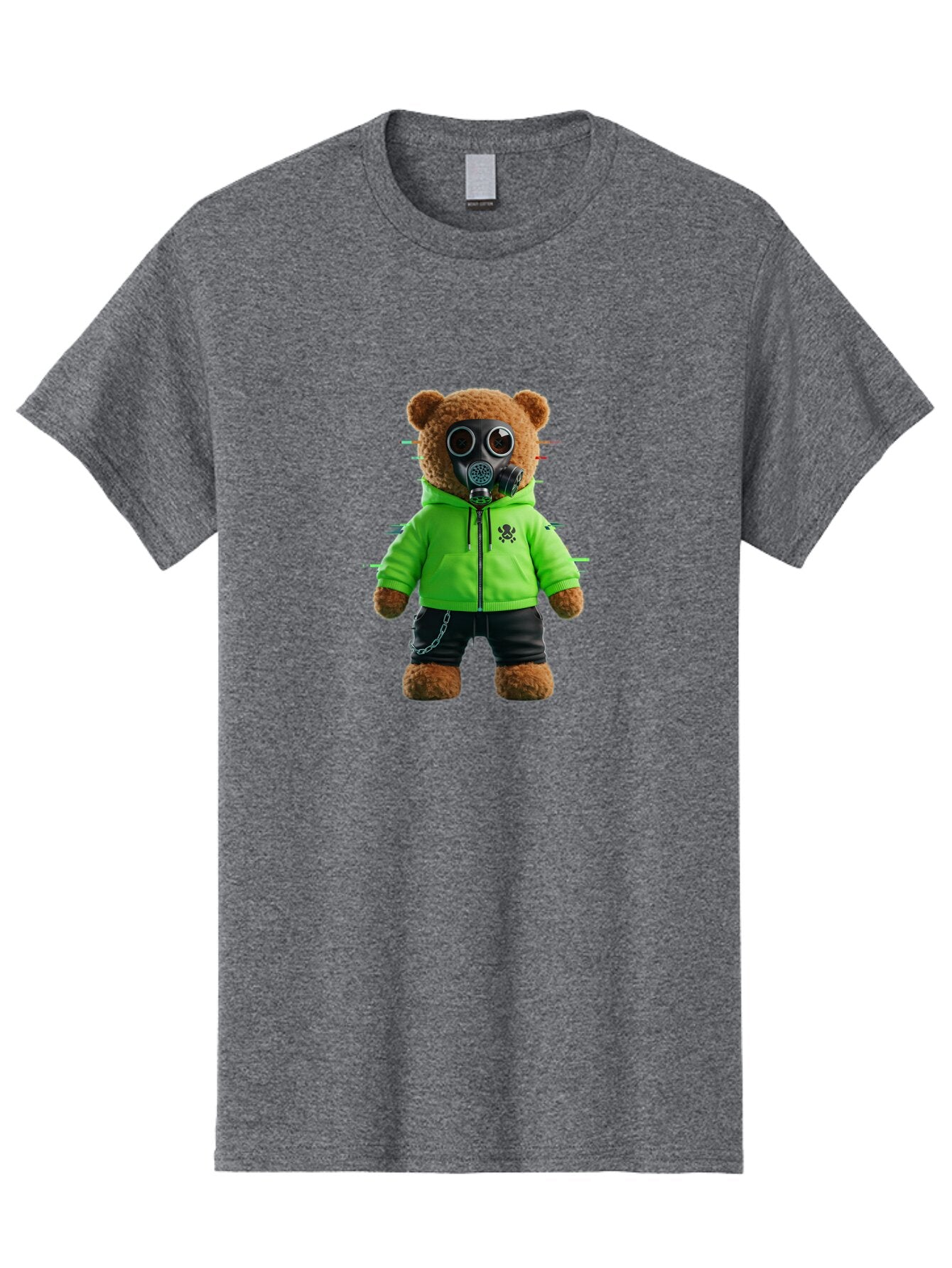 Teddy-Gas-Mask Men'S Graphic Tee, 100% Cotton, Comfortable Casual Summer Wear, Machine Washable, Vintage Camera, Old Camera, Antique Camera, Black Camera, Classic Photography, Photography Equipment, Nostalgic Device, Film Camera, Camera Art Baq118 7