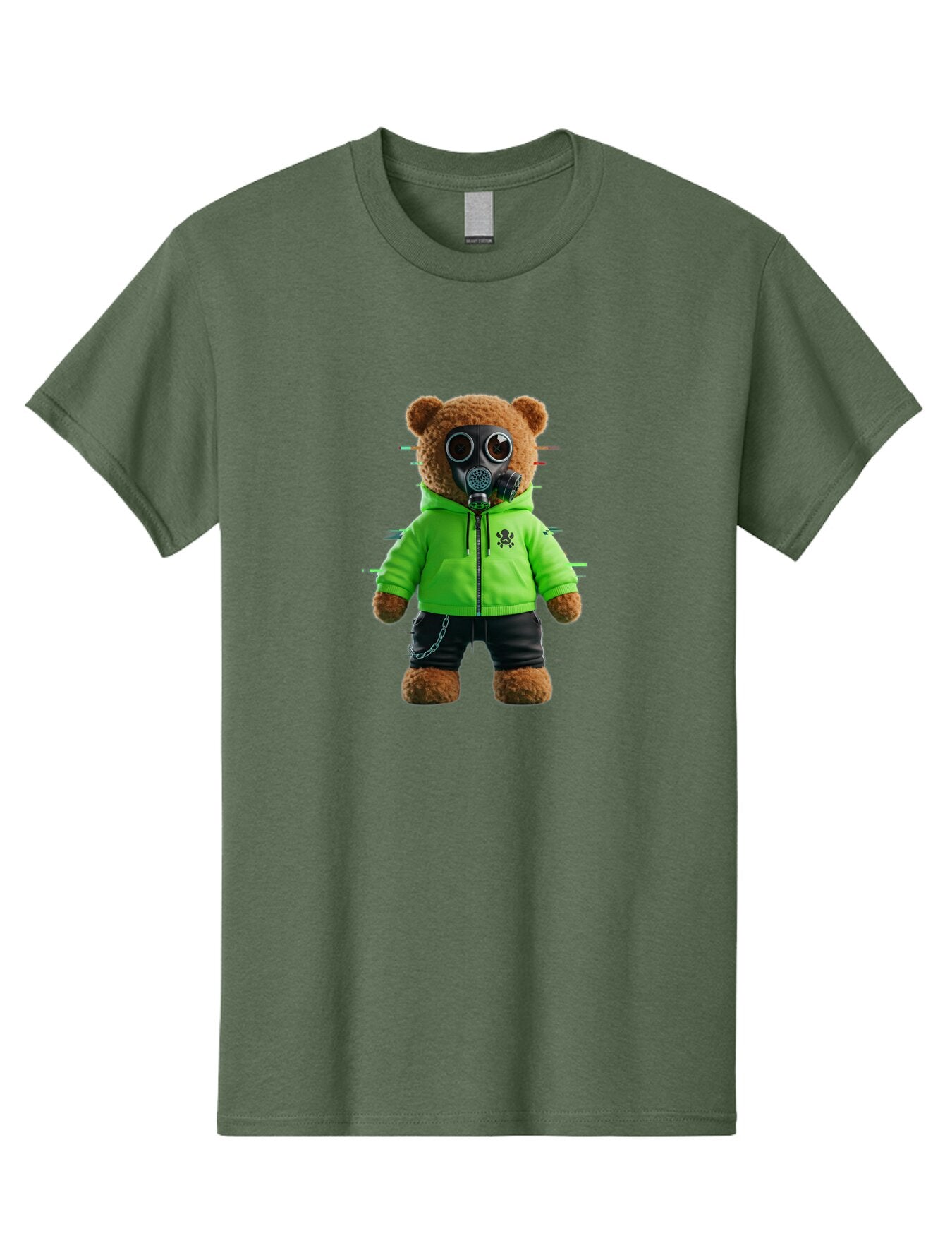Teddy-Gas-Mask Men'S Graphic Tee, 100% Cotton, Comfortable Casual Summer Wear, Machine Washable, Vintage Camera, Old Camera, Antique Camera, Black Camera, Classic Photography, Photography Equipment, Nostalgic Device, Film Camera, Camera Art Baq118 15