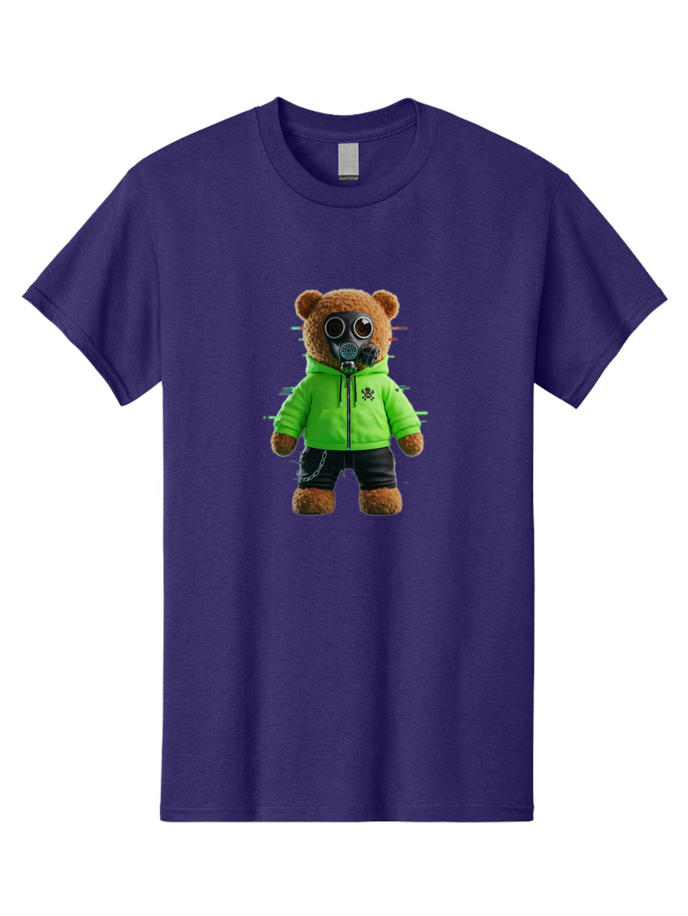 Teddy-Gas-Mask Men'S Graphic Tee, 100% Cotton, Comfortable Casual Summer Wear, Machine Washable, Vintage Camera, Old Camera, Antique Camera, Black Camera, Classic Photography, Photography Equipment, Nostalgic Device, Film Camera, Camera Art Baq118 5