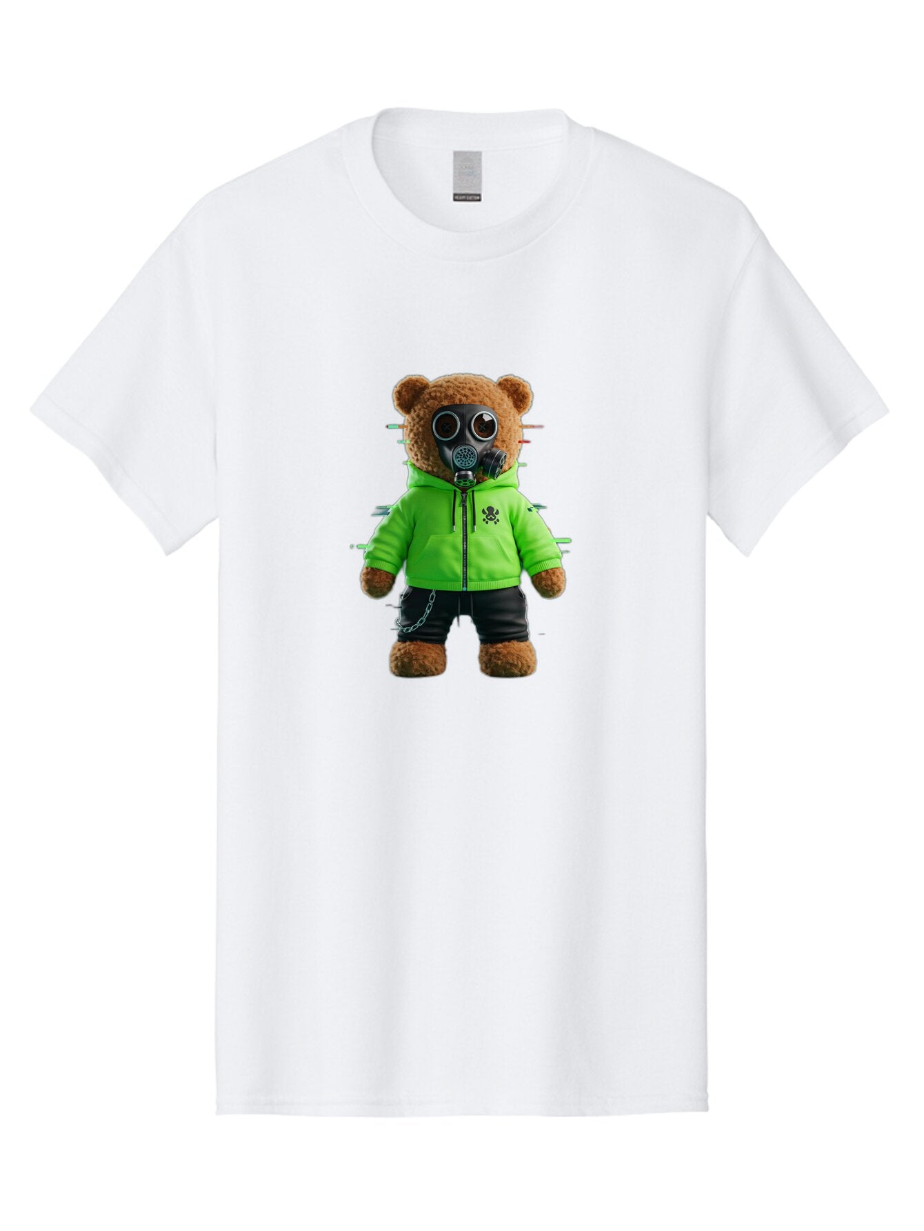 Teddy-Gas-Mask Men'S Graphic Tee, 100% Cotton, Comfortable Casual Summer Wear, Machine Washable, Vintage Camera, Old Camera, Antique Camera, Black Camera, Classic Photography, Photography Equipment, Nostalgic Device, Film Camera, Camera Art Baq118 8