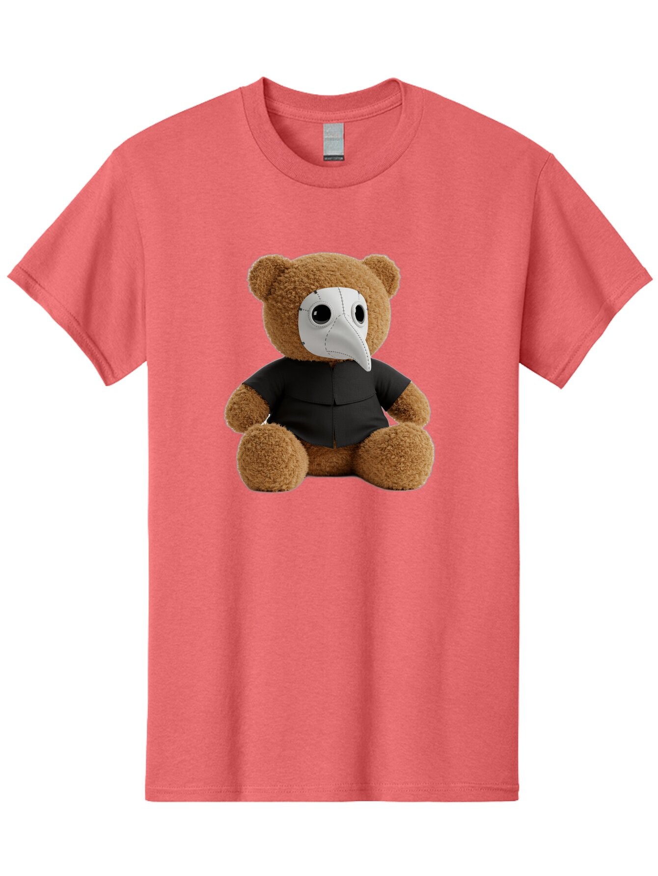 Teddy-In-Plague-Mask Men'S Graphic Tee, 100% Cotton, Comfortable Casual Summer Wear, Machine Washable, Vintage Camera, Old Camera, Antique Camera, Black Camera, Classic Photography, Photography Equipment, Nostalgic Device, Film Camera, Baq120 10