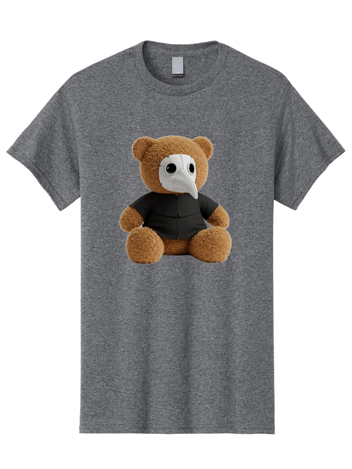 Teddy-In-Plague-Mask Men'S Graphic Tee, 100% Cotton, Comfortable Casual Summer Wear, Machine Washable, Vintage Camera, Old Camera, Antique Camera, Black Camera, Classic Photography, Photography Equipment, Nostalgic Device, Film Camera, Baq120 6