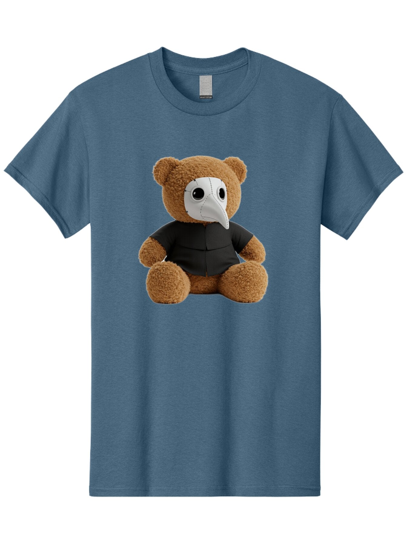 Teddy-In-Plague-Mask Men'S Graphic Tee, 100% Cotton, Comfortable Casual Summer Wear, Machine Washable, Vintage Camera, Old Camera, Antique Camera, Black Camera, Classic Photography, Photography Equipment, Nostalgic Device, Film Camera, Baq120 12