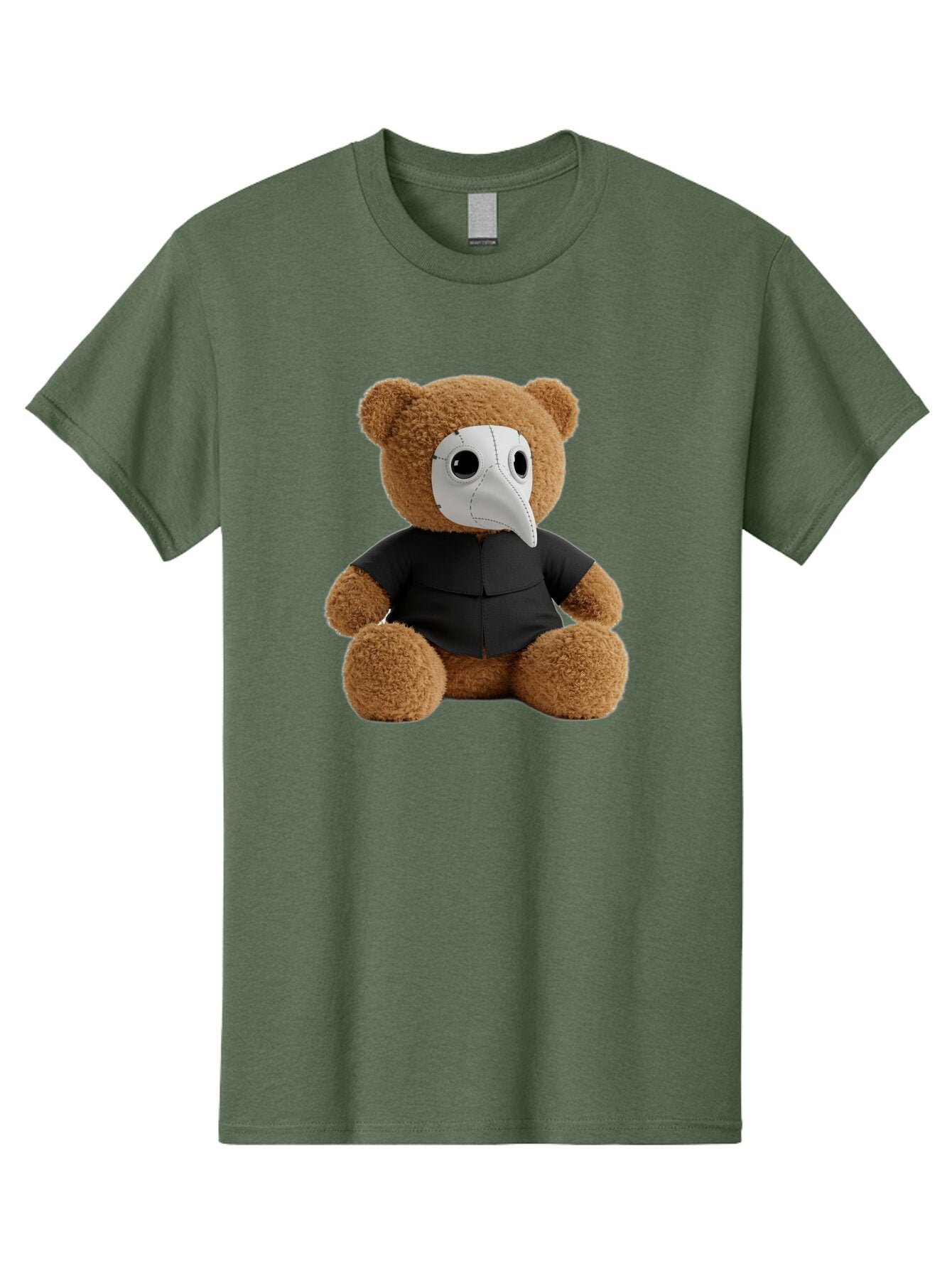 Teddy-In-Plague-Mask Men'S Graphic Tee, 100% Cotton, Comfortable Casual Summer Wear, Machine Washable, Vintage Camera, Old Camera, Antique Camera, Black Camera, Classic Photography, Photography Equipment, Nostalgic Device, Film Camera, Baq120 8