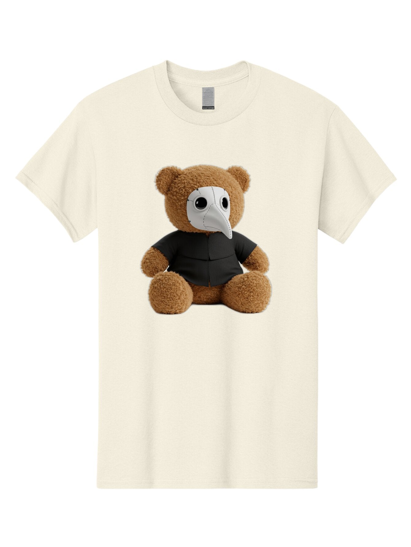 Teddy-In-Plague-Mask Men'S Graphic Tee, 100% Cotton, Comfortable Casual Summer Wear, Machine Washable, Vintage Camera, Old Camera, Antique Camera, Black Camera, Classic Photography, Photography Equipment, Nostalgic Device, Film Camera, Baq120 15