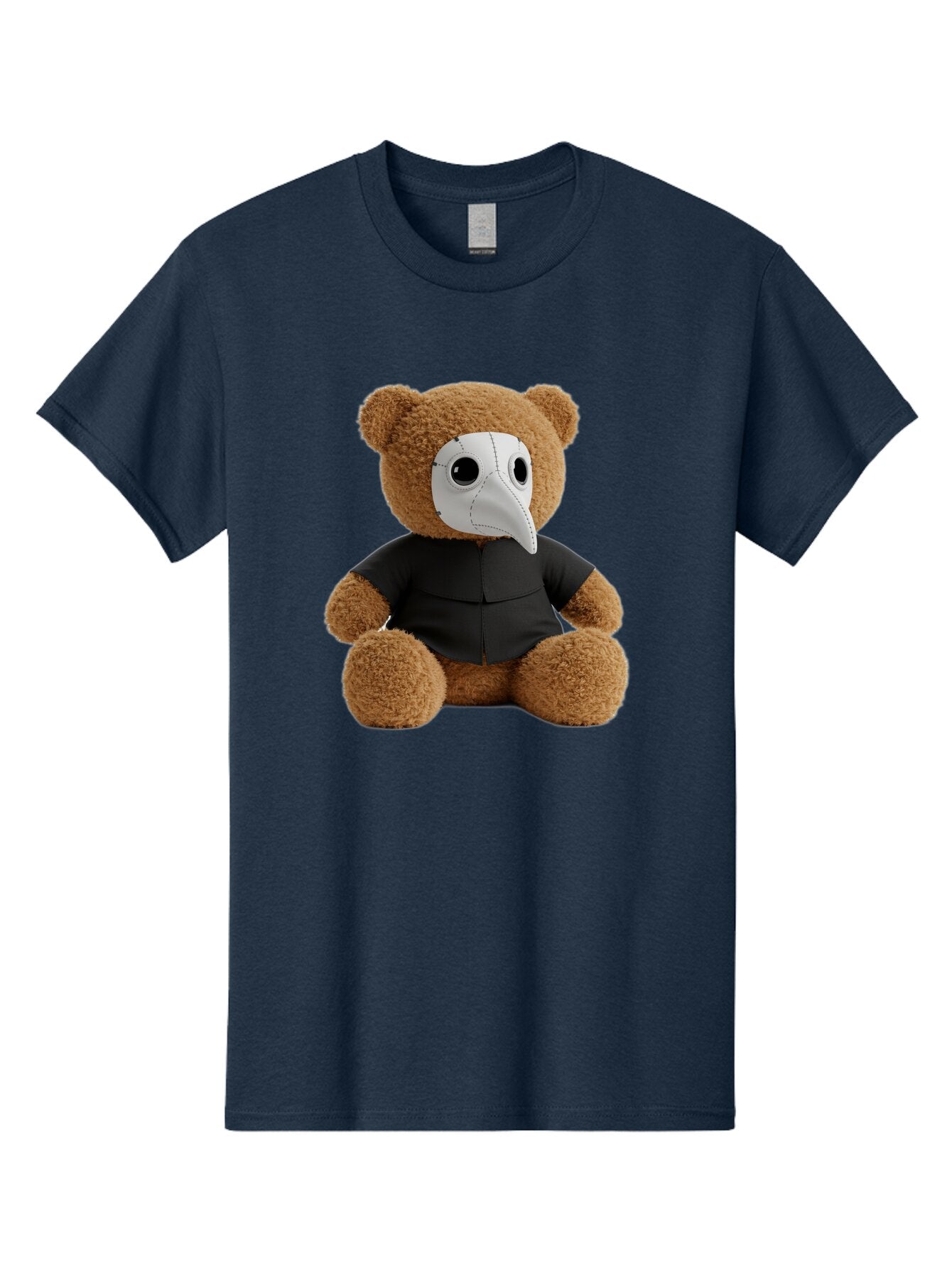 Teddy-In-Plague-Mask Men'S Graphic Tee, 100% Cotton, Comfortable Casual Summer Wear, Machine Washable, Vintage Camera, Old Camera, Antique Camera, Black Camera, Classic Photography, Photography Equipment, Nostalgic Device, Film Camera, Baq120 13