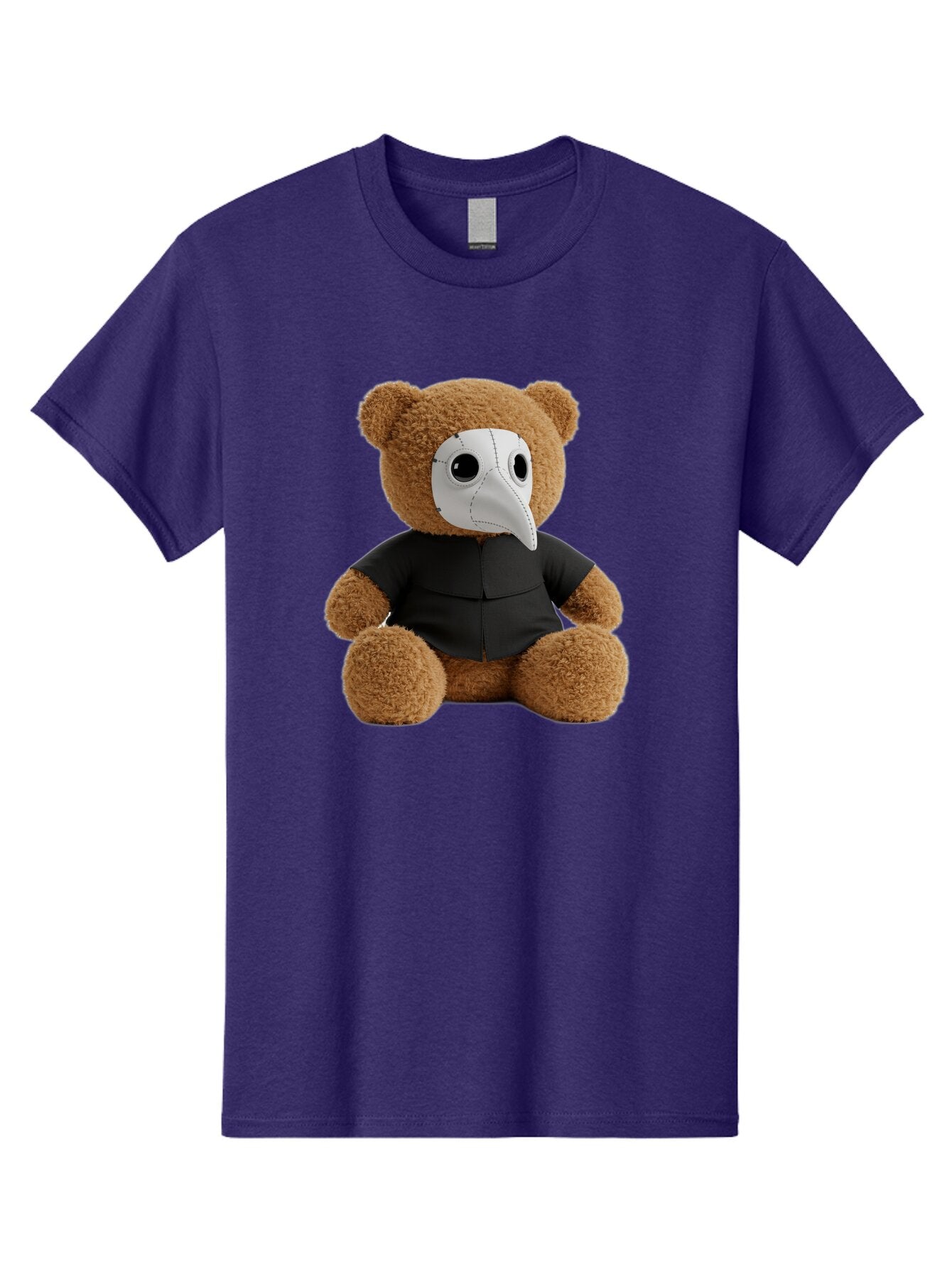 Teddy-In-Plague-Mask Men'S Graphic Tee, 100% Cotton, Comfortable Casual Summer Wear, Machine Washable, Vintage Camera, Old Camera, Antique Camera, Black Camera, Classic Photography, Photography Equipment, Nostalgic Device, Film Camera, Baq120 11
