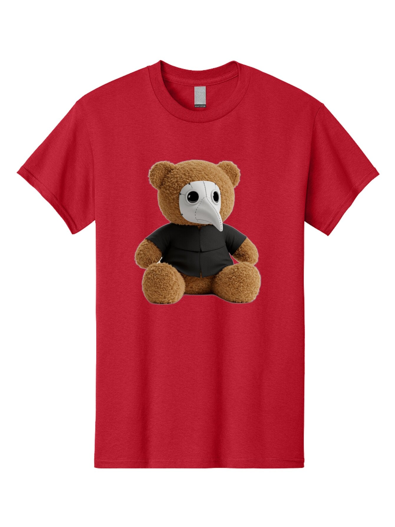 Teddy-In-Plague-Mask Men'S Graphic Tee, 100% Cotton, Comfortable Casual Summer Wear, Machine Washable, Vintage Camera, Old Camera, Antique Camera, Black Camera, Classic Photography, Photography Equipment, Nostalgic Device, Film Camera, Baq120 2