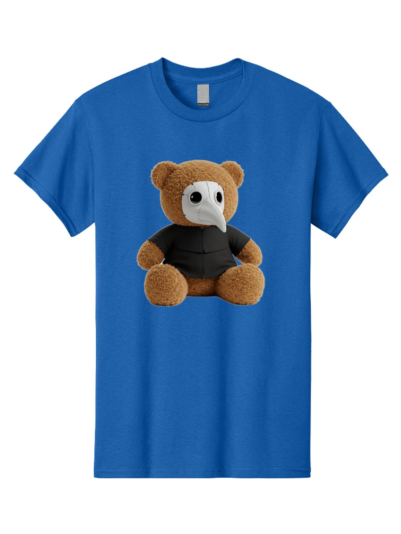 Teddy-In-Plague-Mask Men'S Graphic Tee, 100% Cotton, Comfortable Casual Summer Wear, Machine Washable, Vintage Camera, Old Camera, Antique Camera, Black Camera, Classic Photography, Photography Equipment, Nostalgic Device, Film Camera, Baq120 4