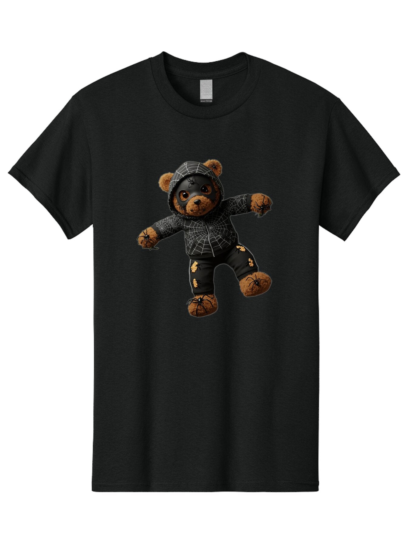 Teddy-In-Spider-Costume Men'S Graphic Tee, 100% Cotton, Comfortable Casual Summer Wear, Machine Washable, Vintage Camera, Old Camera, Antique Camera, Black Camera, Classic Photography, Photography Equipment, Nostalgic Device, Film Camera, Baq121 9