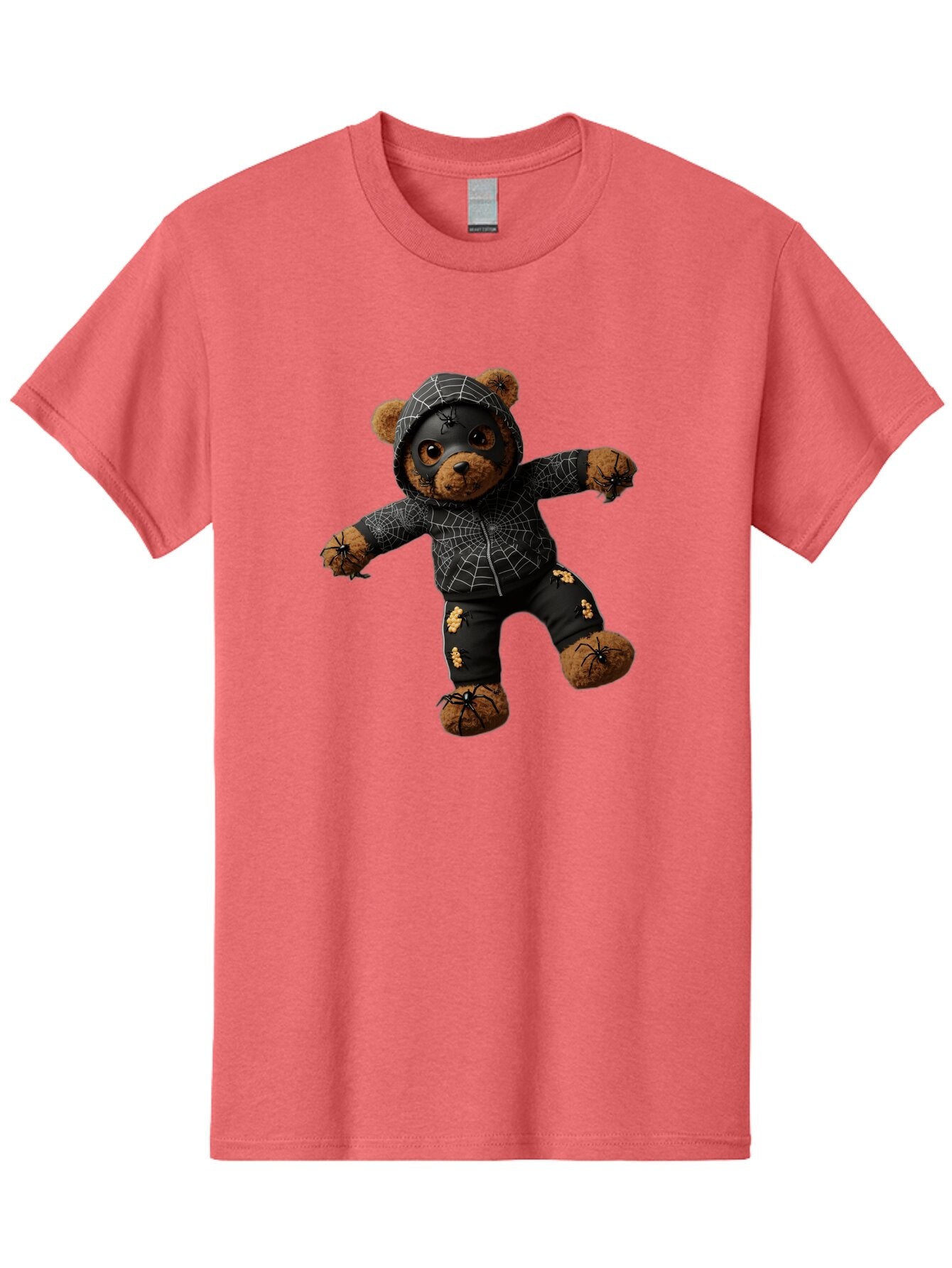 Teddy-In-Spider-Costume Men'S Graphic Tee, 100% Cotton, Comfortable Casual Summer Wear, Machine Washable, Vintage Camera, Old Camera, Antique Camera, Black Camera, Classic Photography, Photography Equipment, Nostalgic Device, Film Camera, Baq121 4