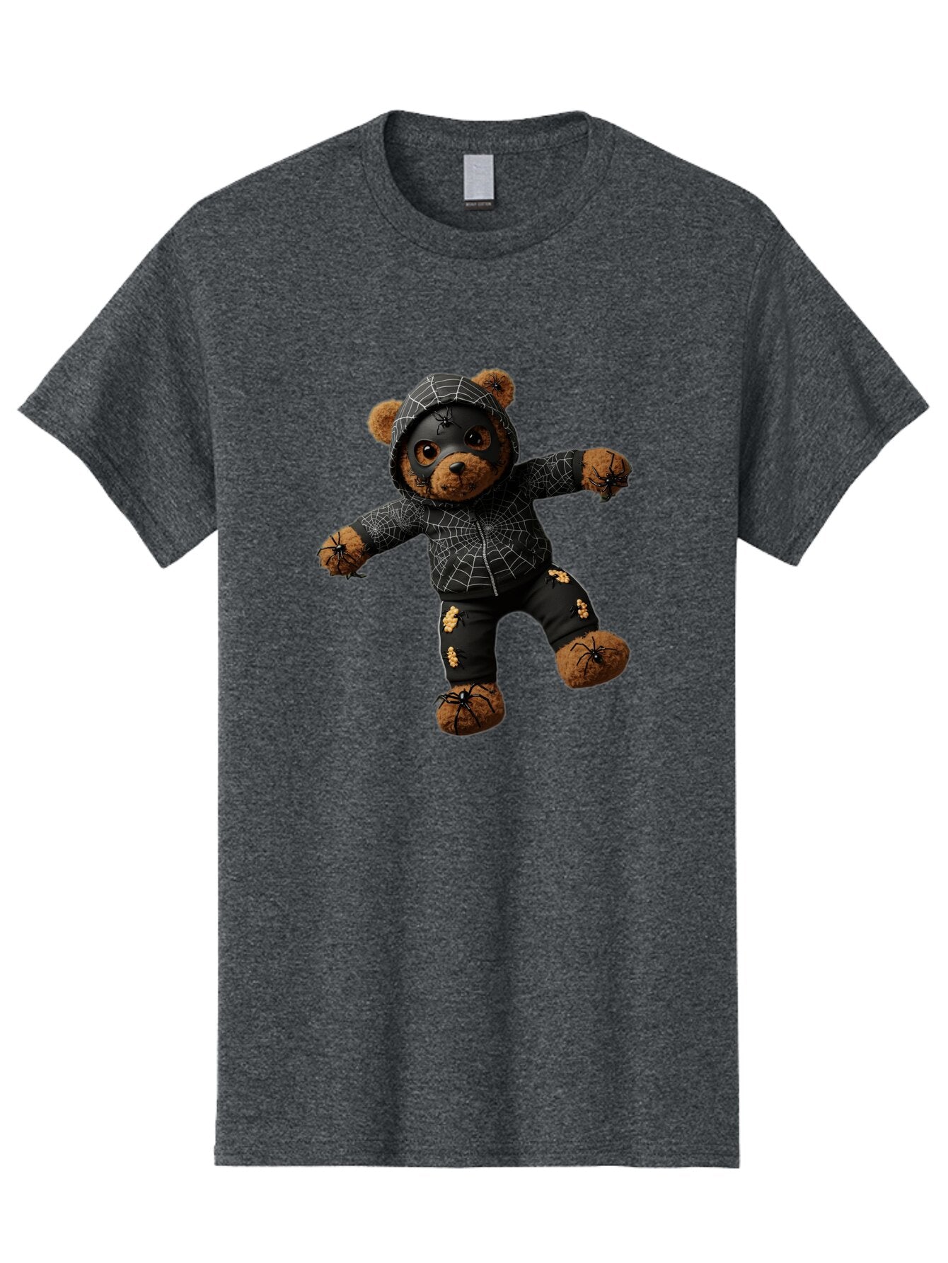 Teddy-In-Spider-Costume Men'S Graphic Tee, 100% Cotton, Comfortable Casual Summer Wear, Machine Washable, Vintage Camera, Old Camera, Antique Camera, Black Camera, Classic Photography, Photography Equipment, Nostalgic Device, Film Camera, Baq121 7