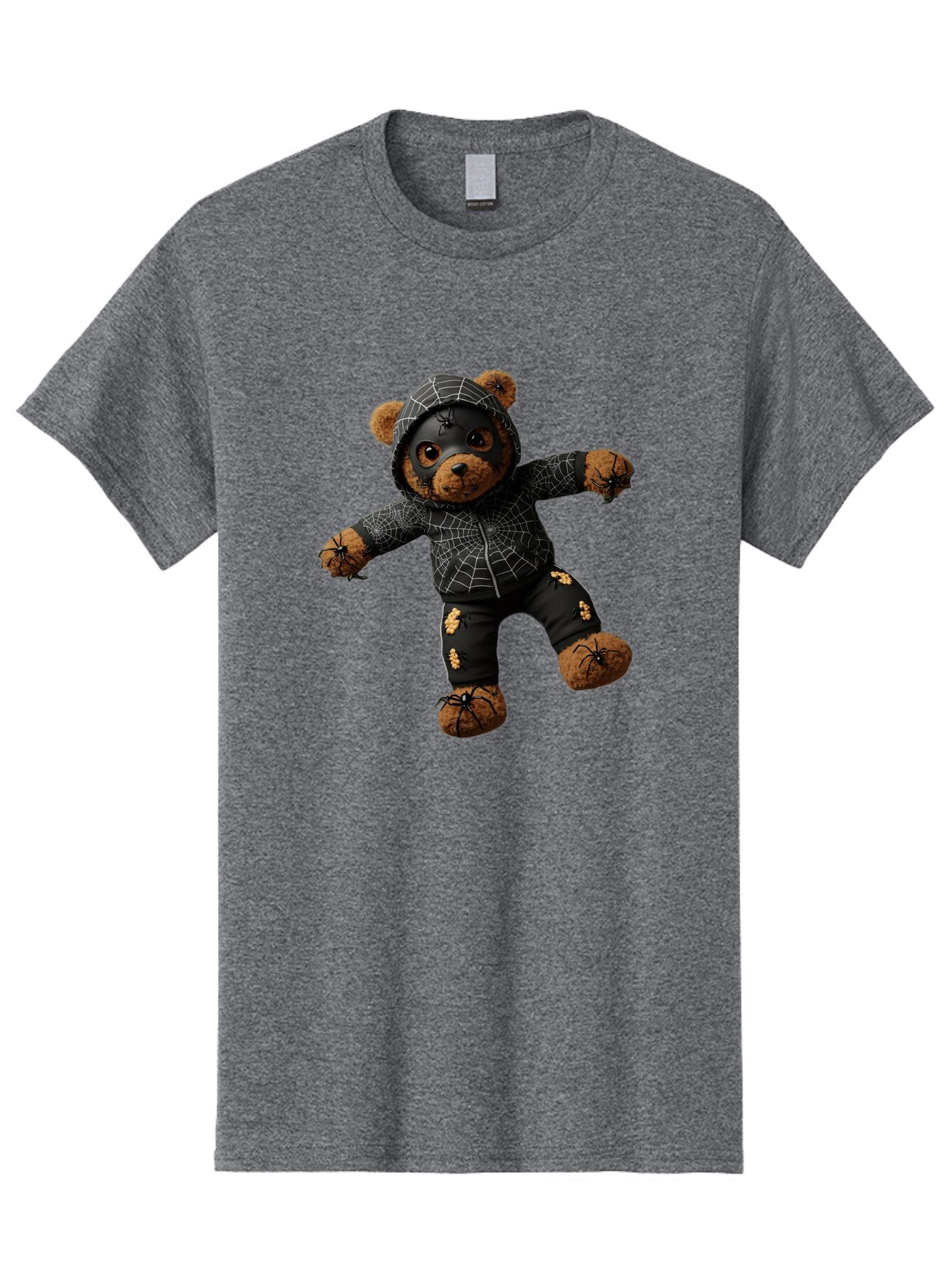 Teddy-In-Spider-Costume Men'S Graphic Tee, 100% Cotton, Comfortable Casual Summer Wear, Machine Washable, Vintage Camera, Old Camera, Antique Camera, Black Camera, Classic Photography, Photography Equipment, Nostalgic Device, Film Camera, Baq121 12